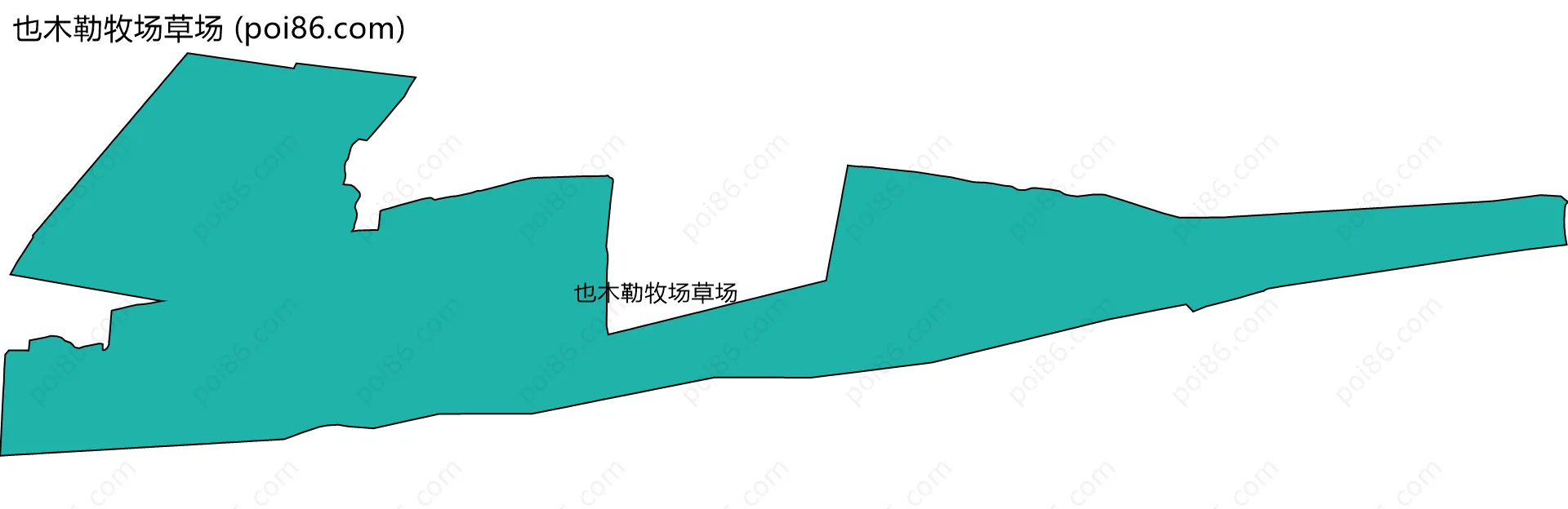 也木勒牧场草场边界地图