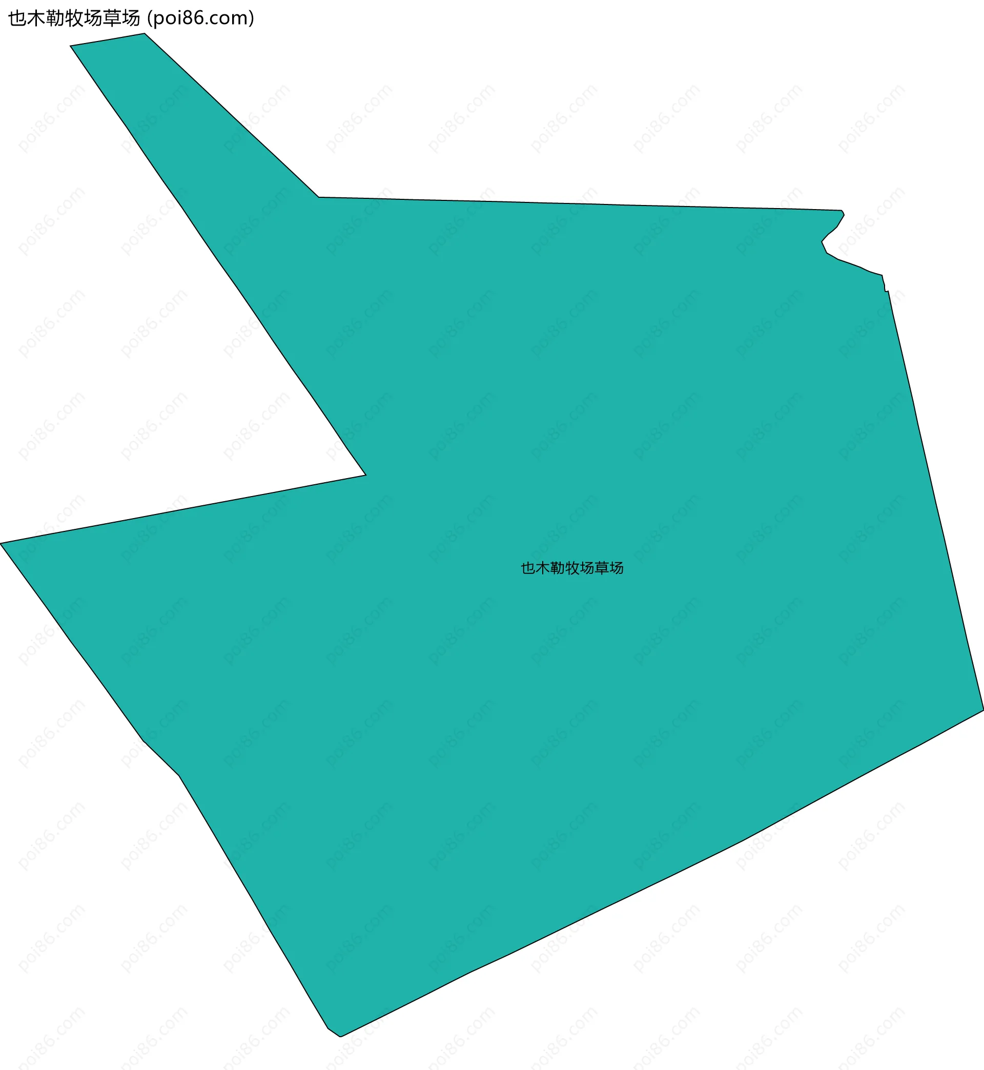 也木勒牧场草场边界地图