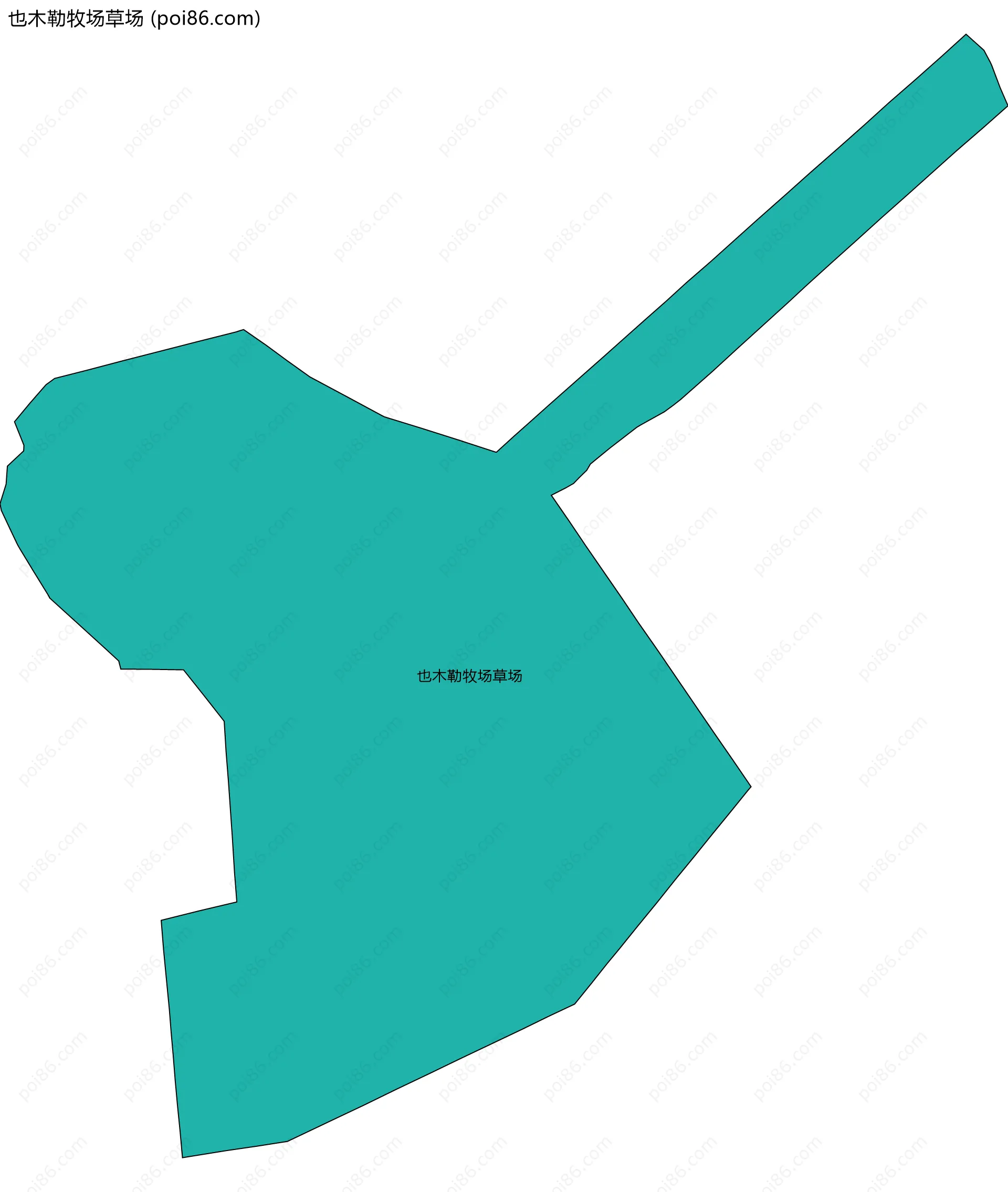 也木勒牧场草场边界地图