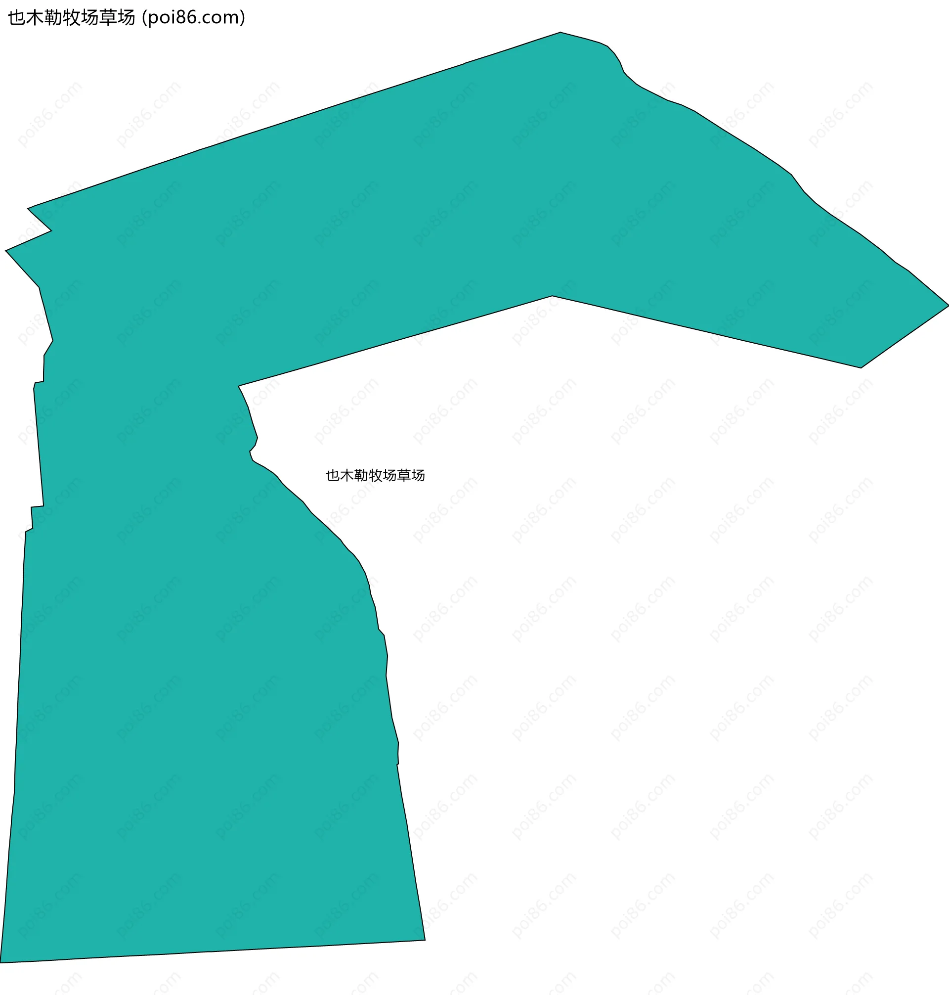 也木勒牧场草场边界地图