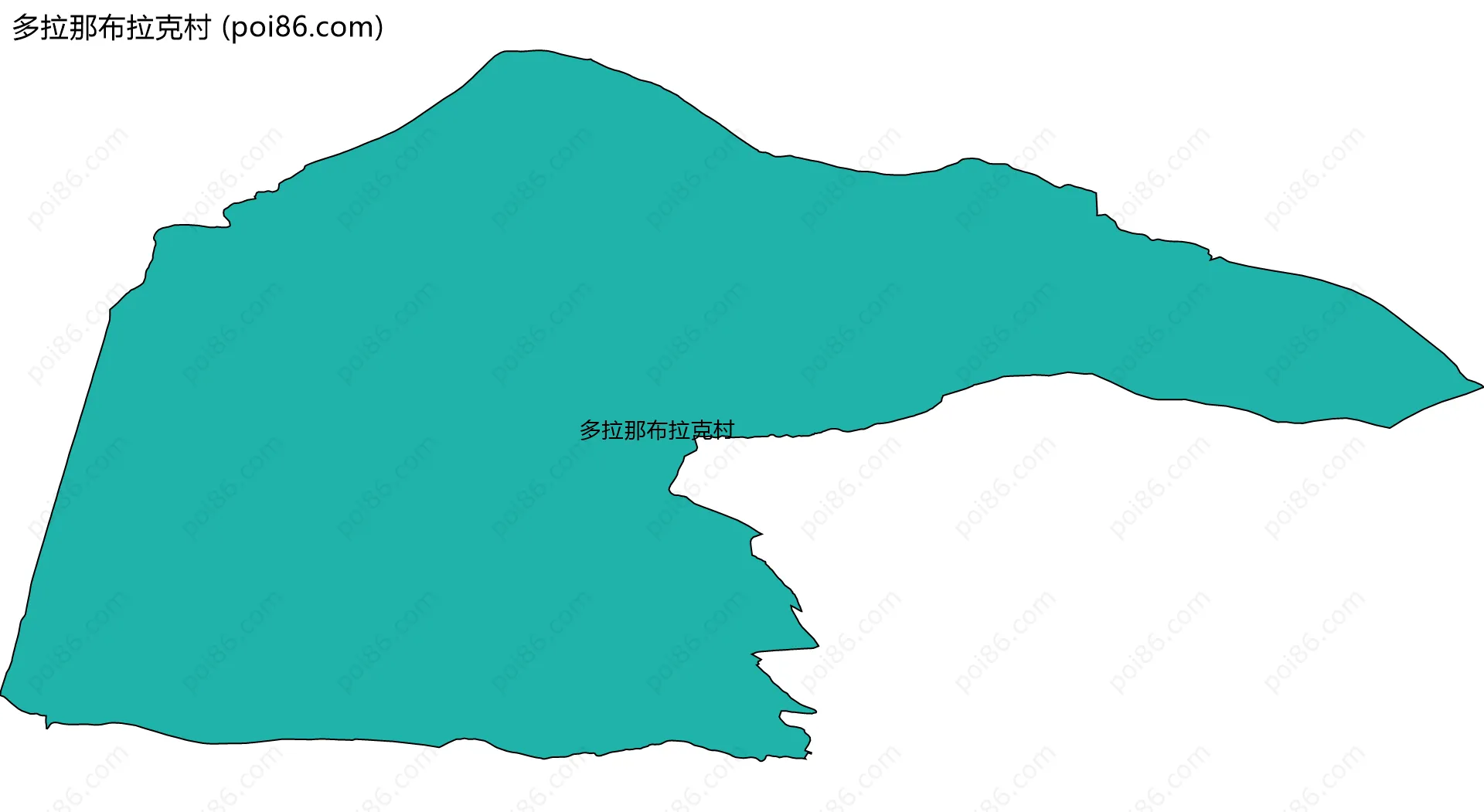 多拉那布拉克村边界地图
