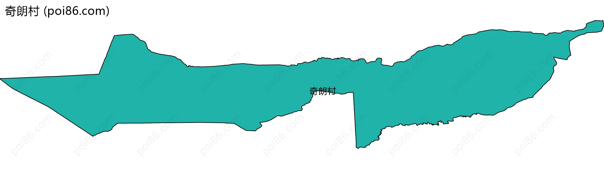 奇朗村边界地图