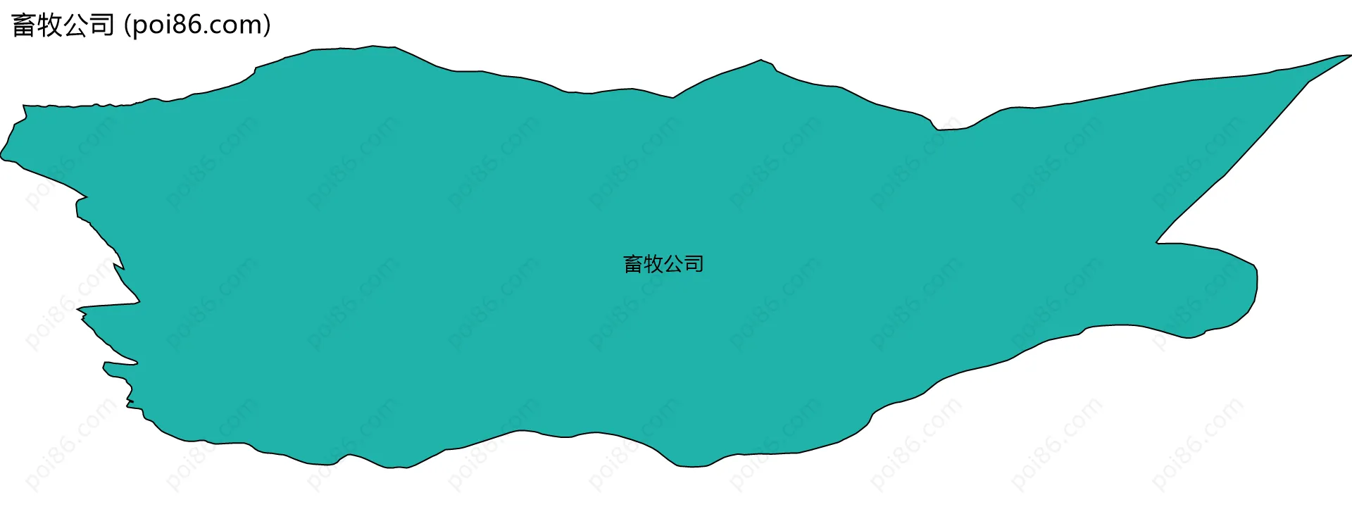 畜牧公司边界地图