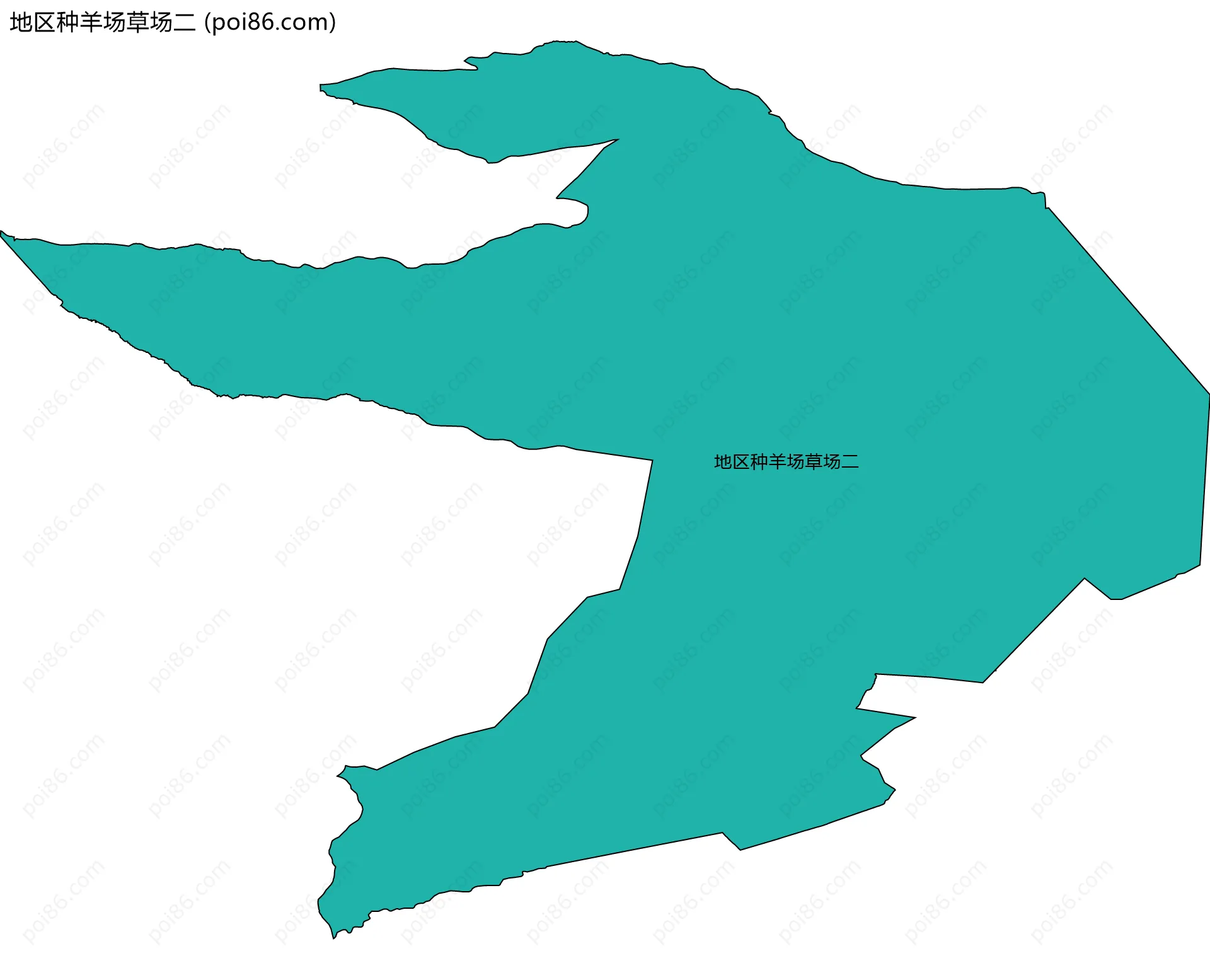 地区种羊场草场二边界地图