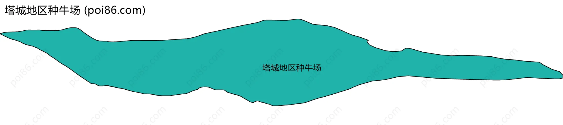 塔城地区种牛场边界地图