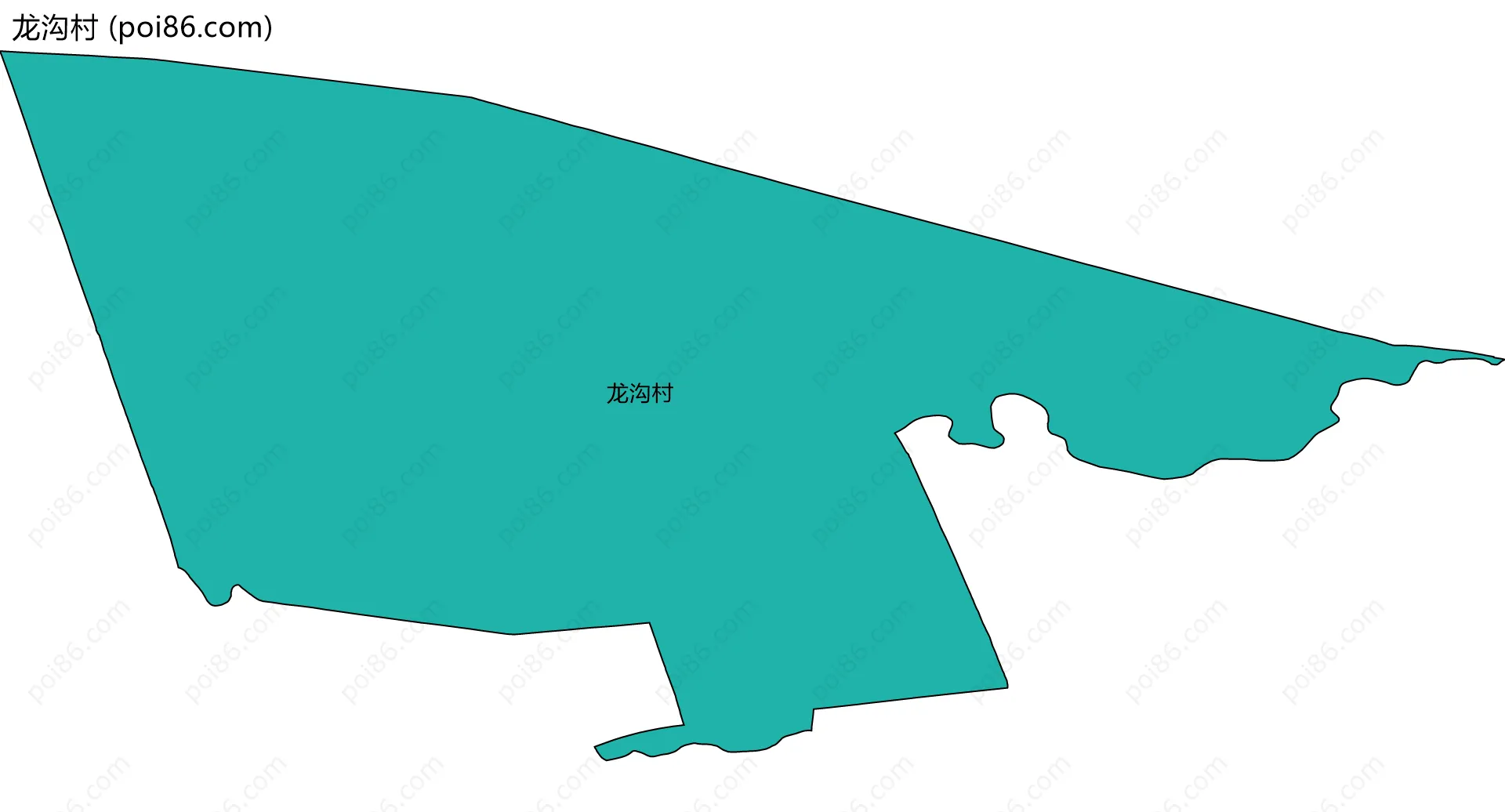 龙沟村边界地图