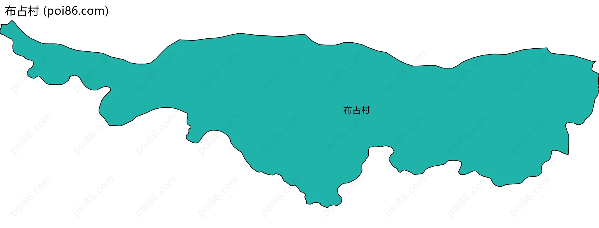 布占村边界地图