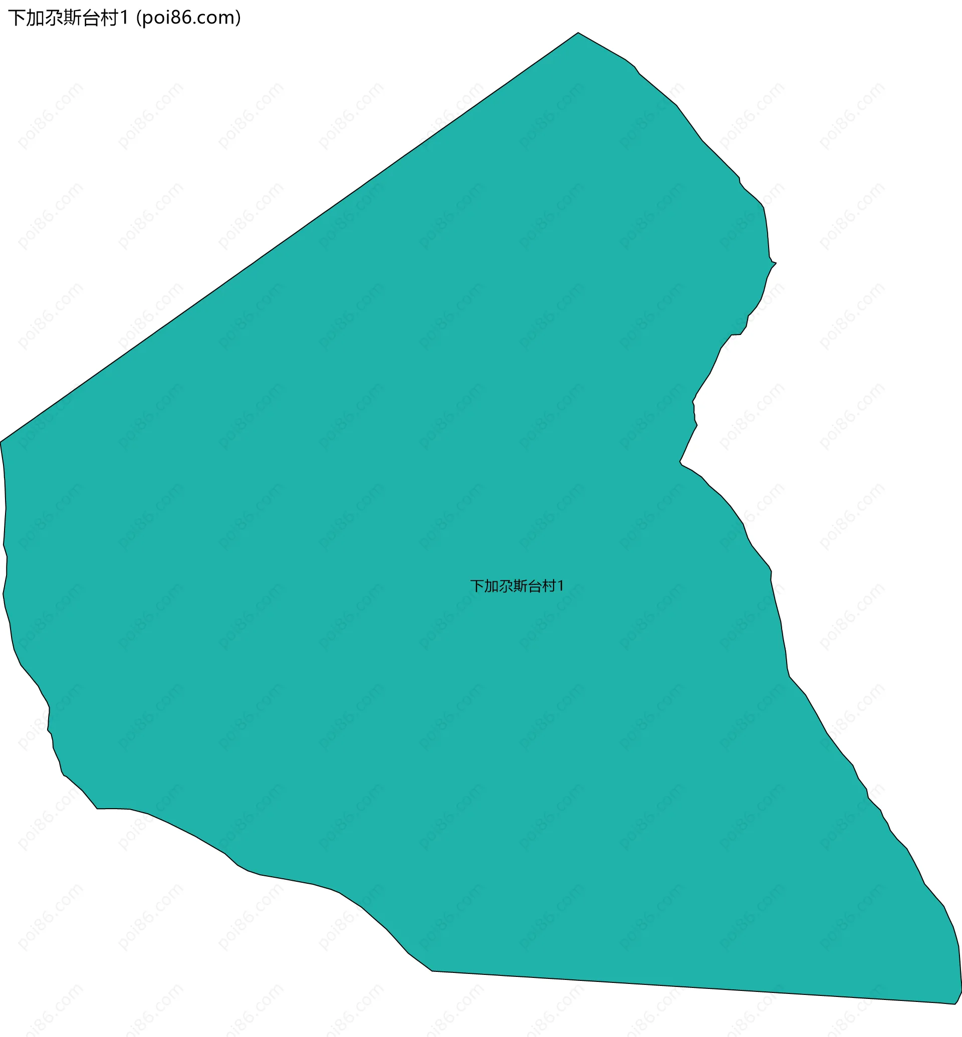 下加尕斯台村1边界地图