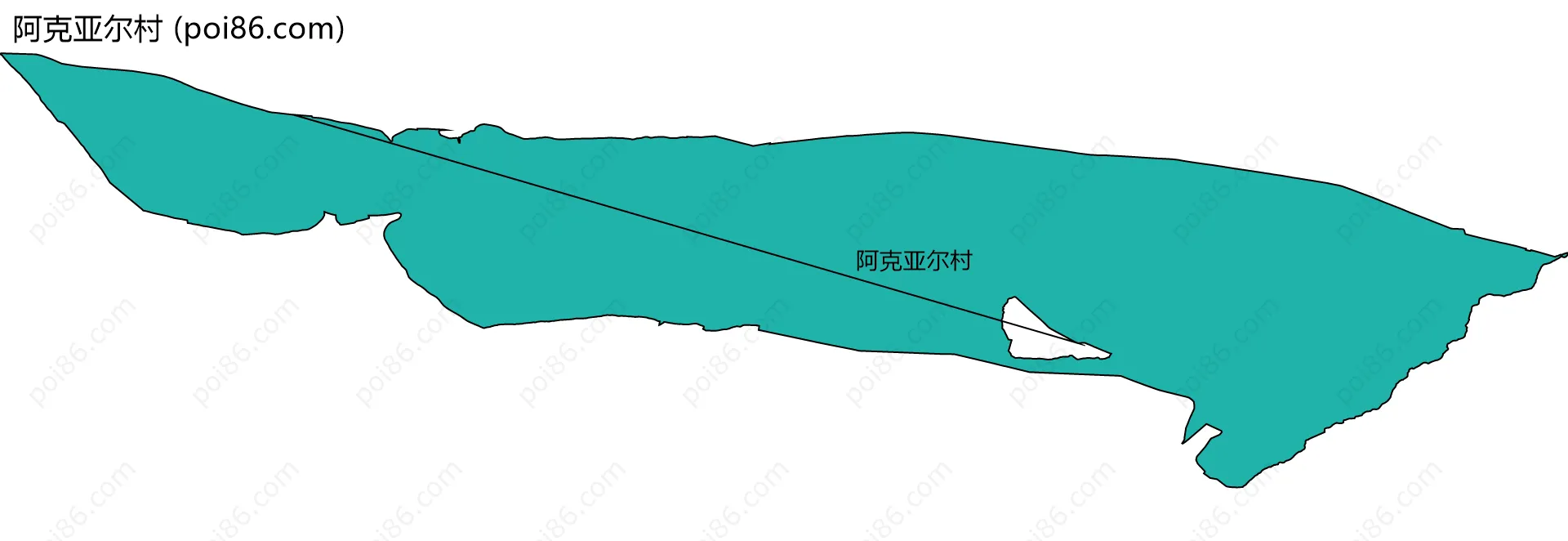 阿克亚尔村边界地图