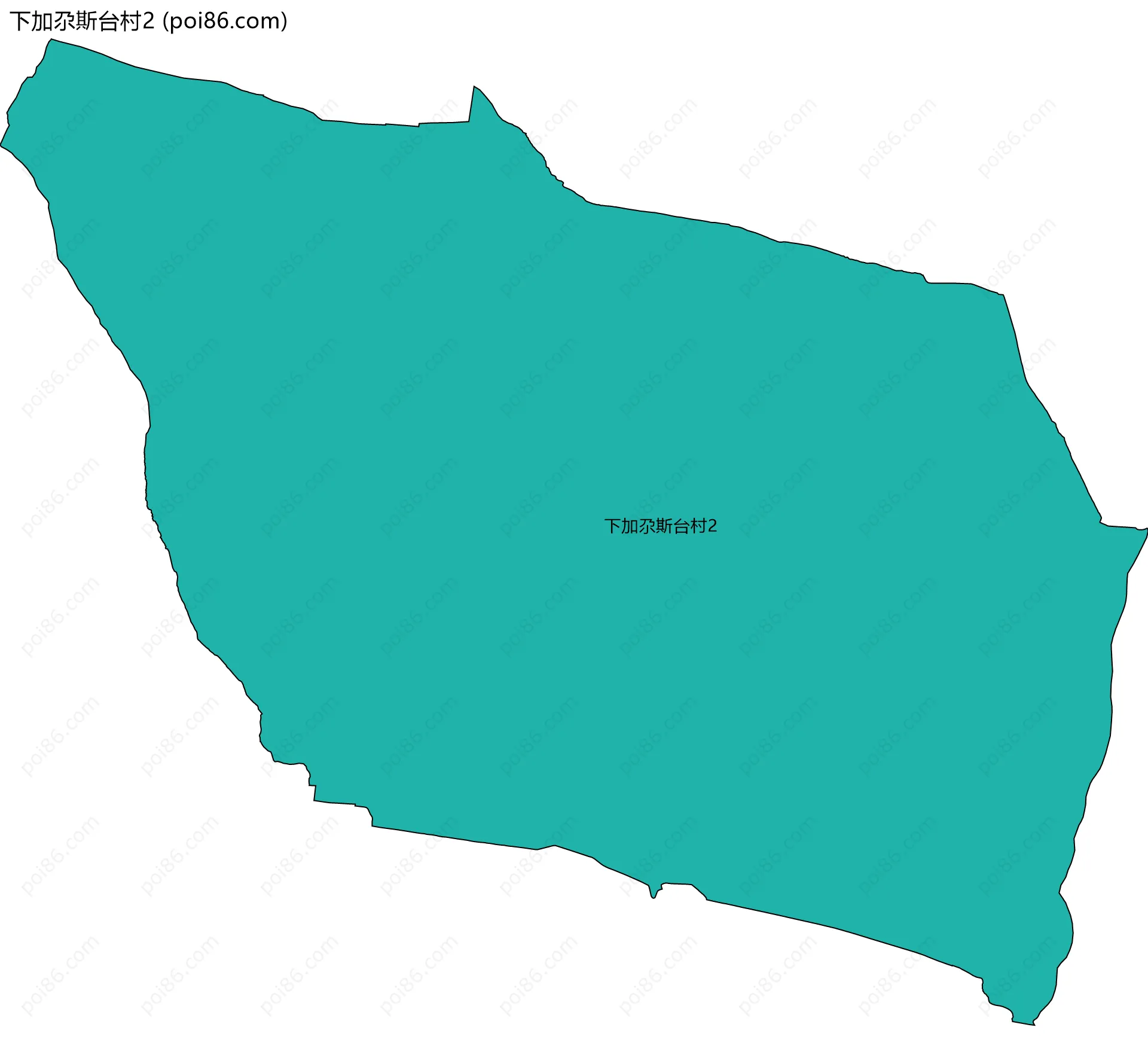 下加尕斯台村2边界地图