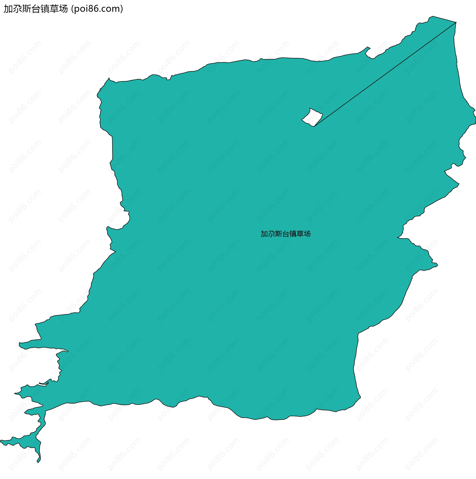 加尕斯台镇草场边界地图