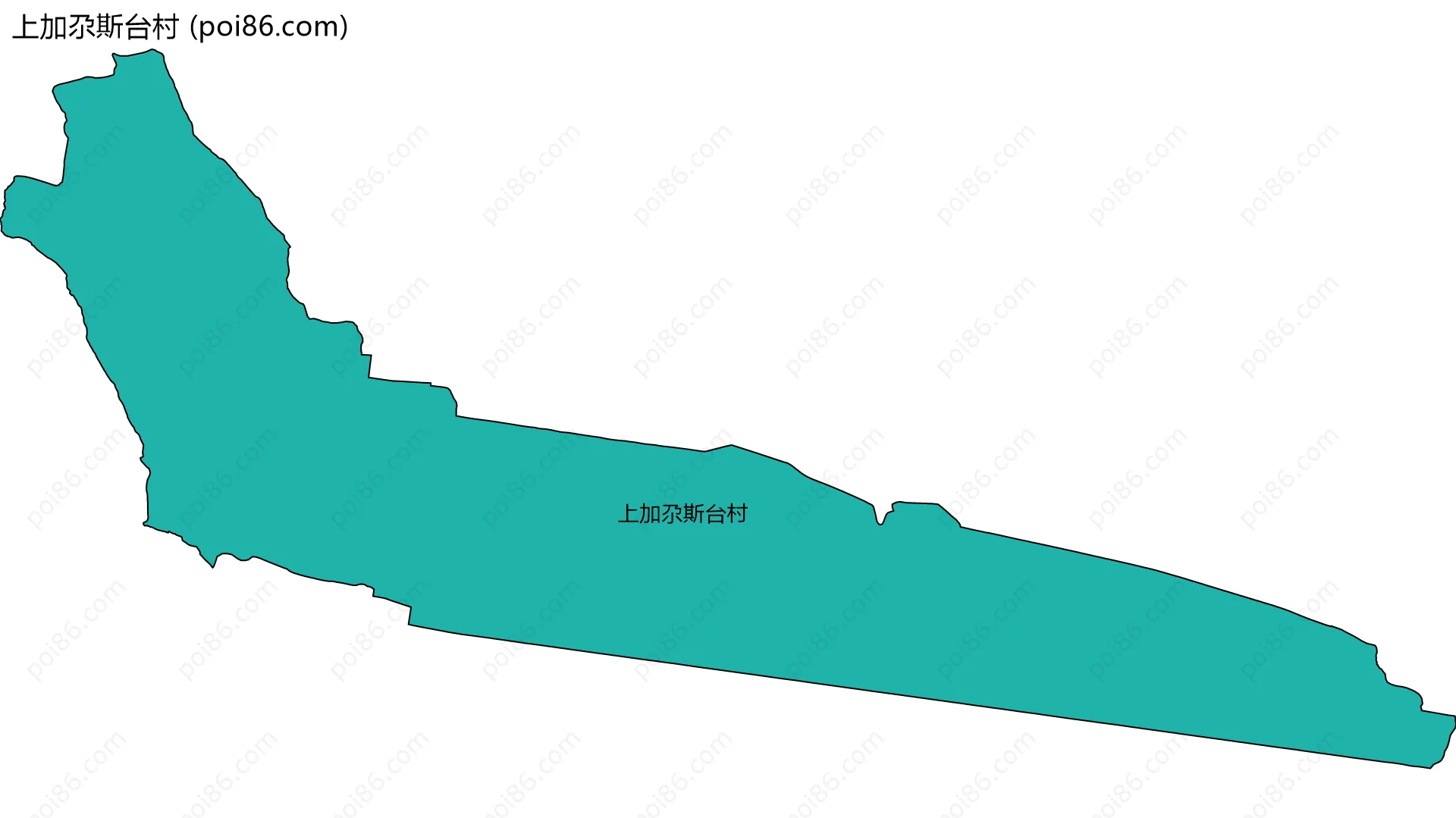 上加尕斯台村边界地图