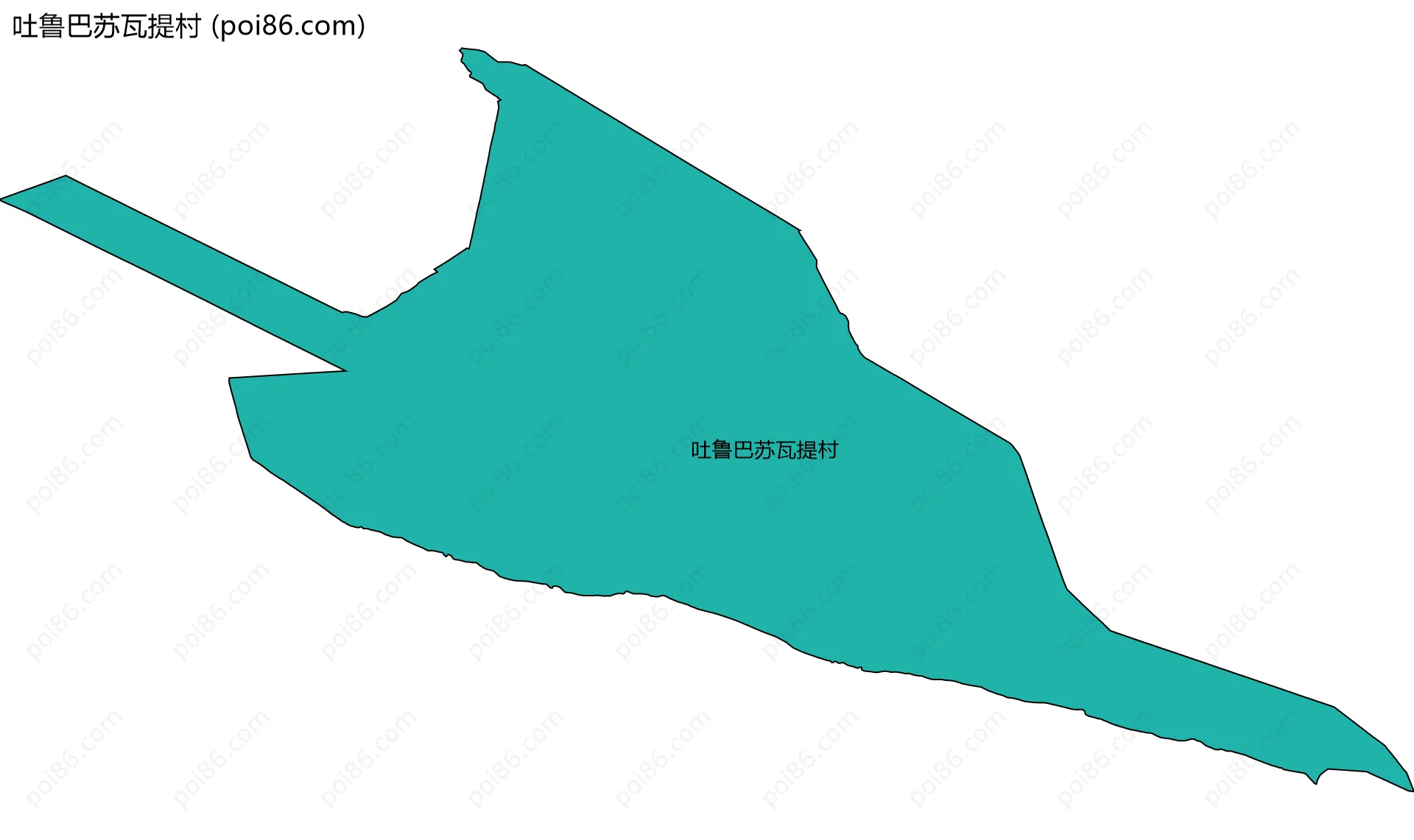 吐鲁巴苏瓦提村边界地图