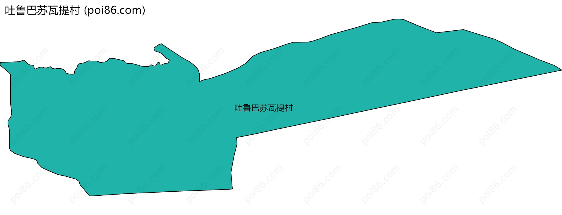 吐鲁巴苏瓦提村边界地图