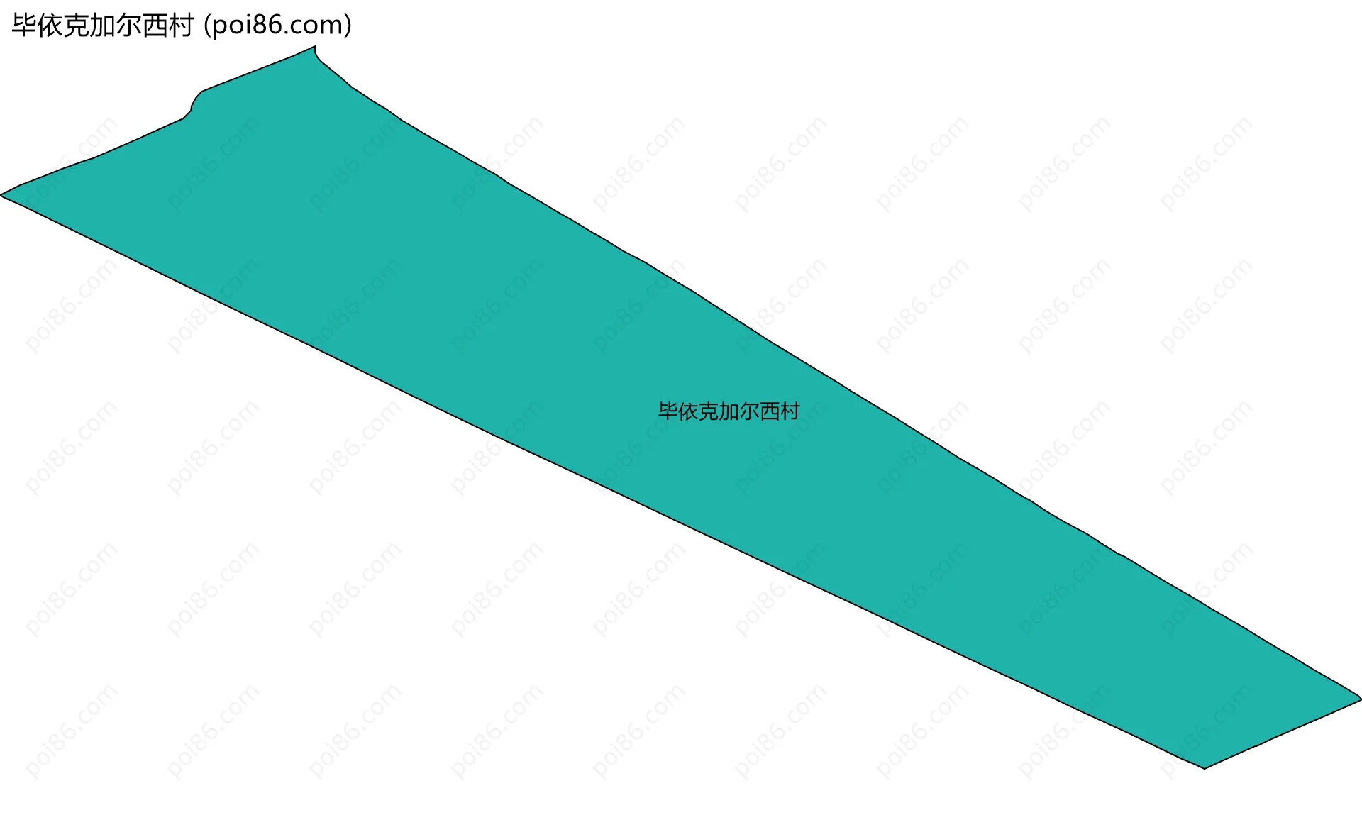 毕依克加尔西村边界地图