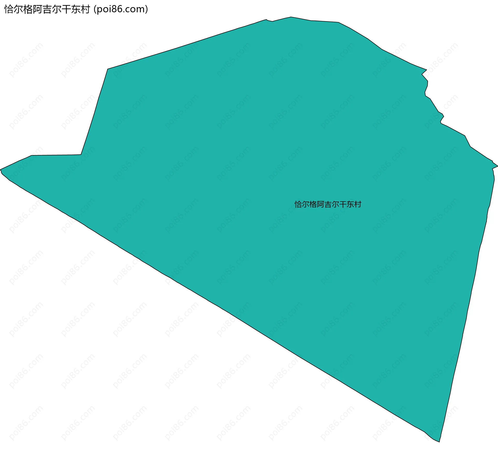 恰尔格阿吉尔干东村边界地图