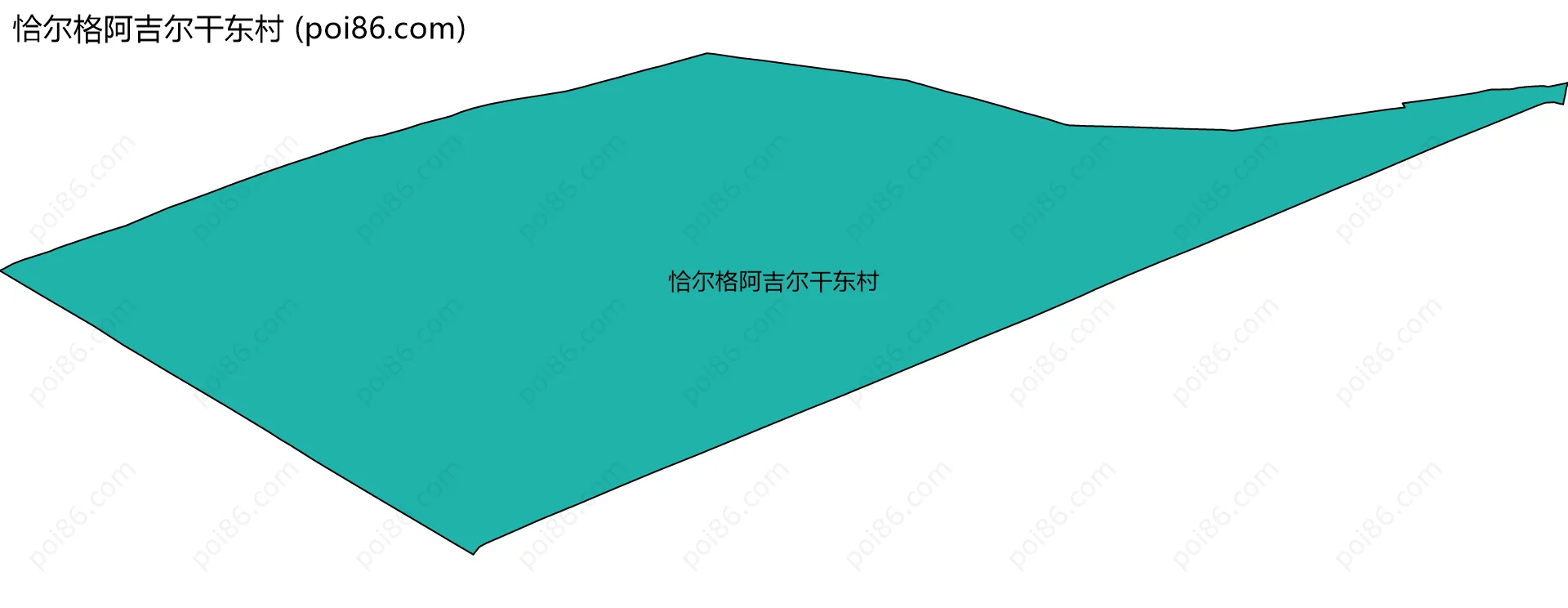 恰尔格阿吉尔干东村边界地图