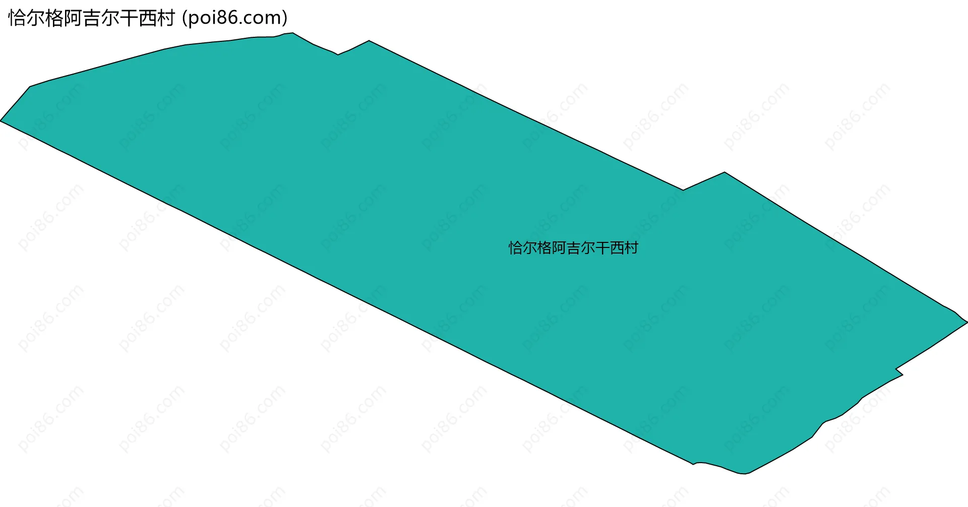 恰尔格阿吉尔干西村边界地图
