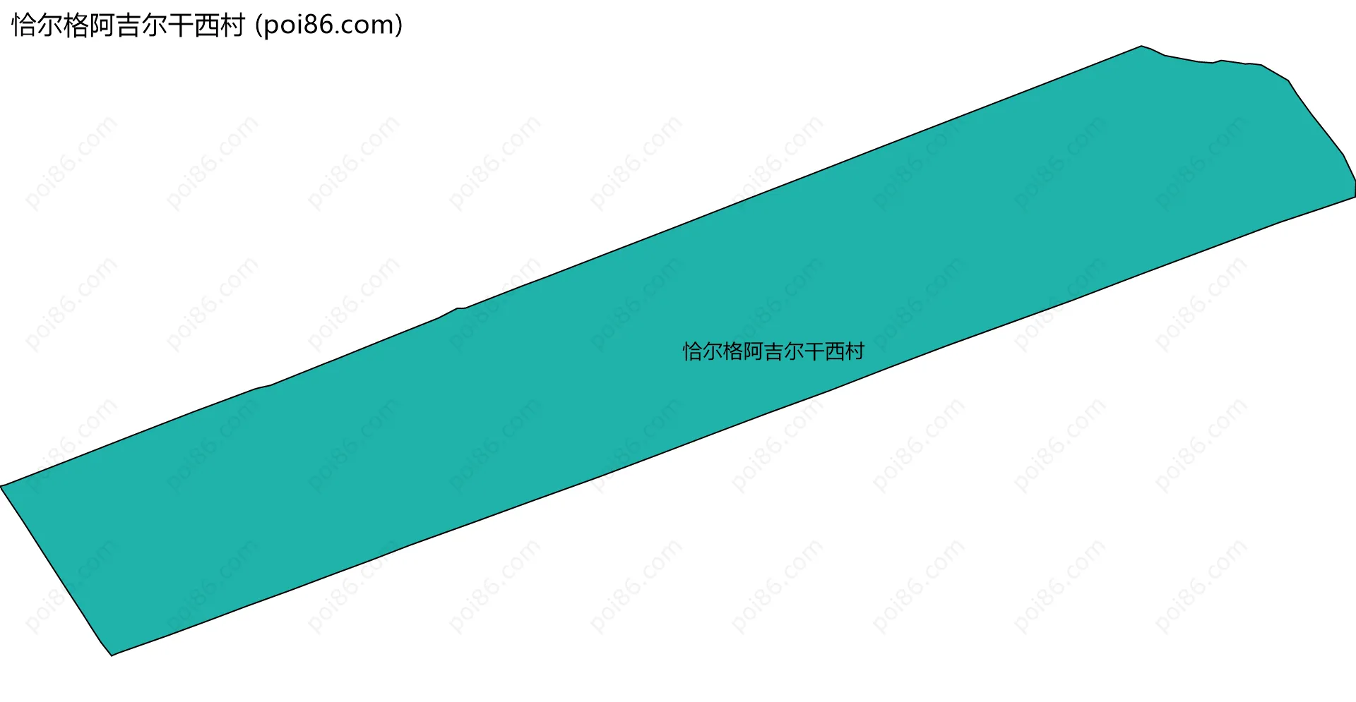恰尔格阿吉尔干西村边界地图