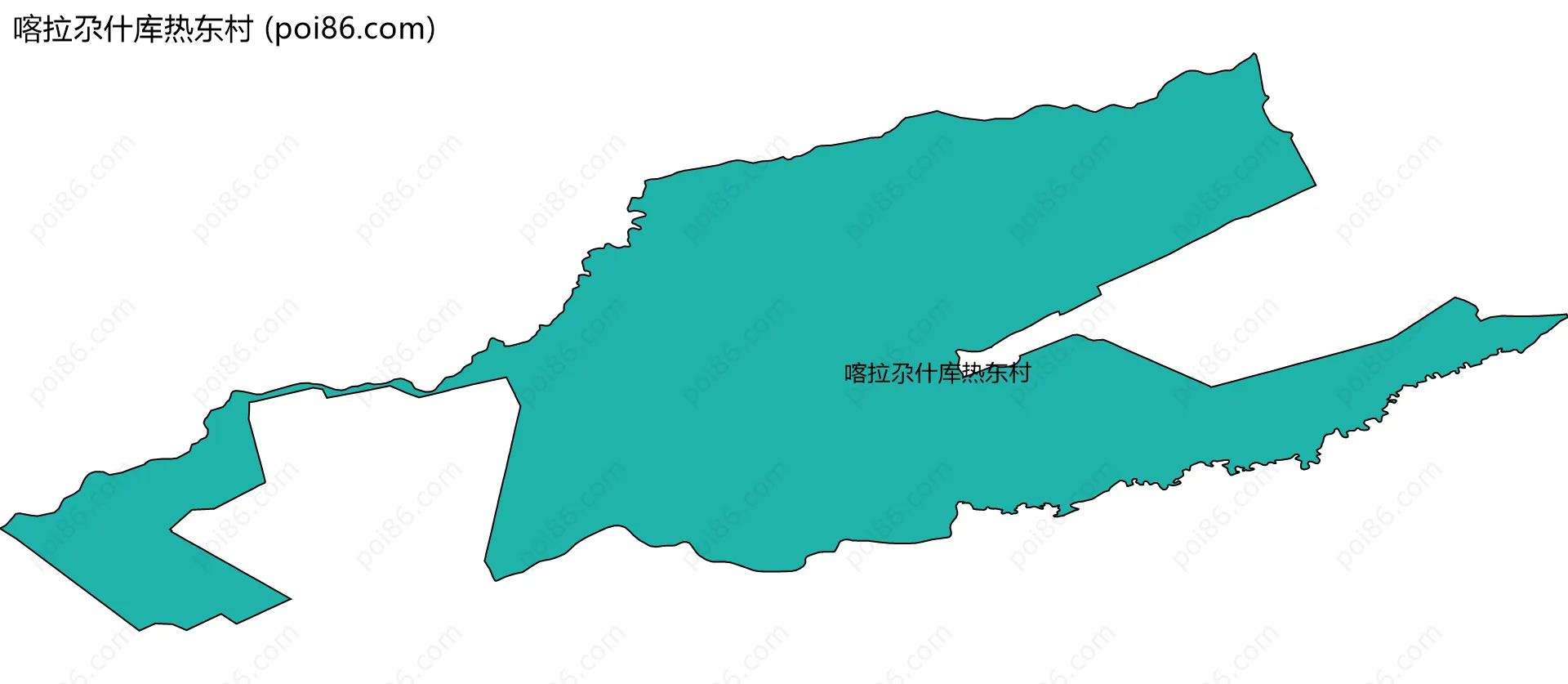 喀拉尕什库热东村边界地图