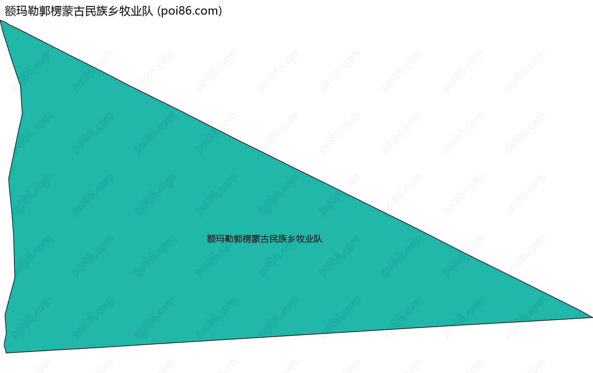 额玛勒郭楞蒙古民族乡牧业队边界地图
