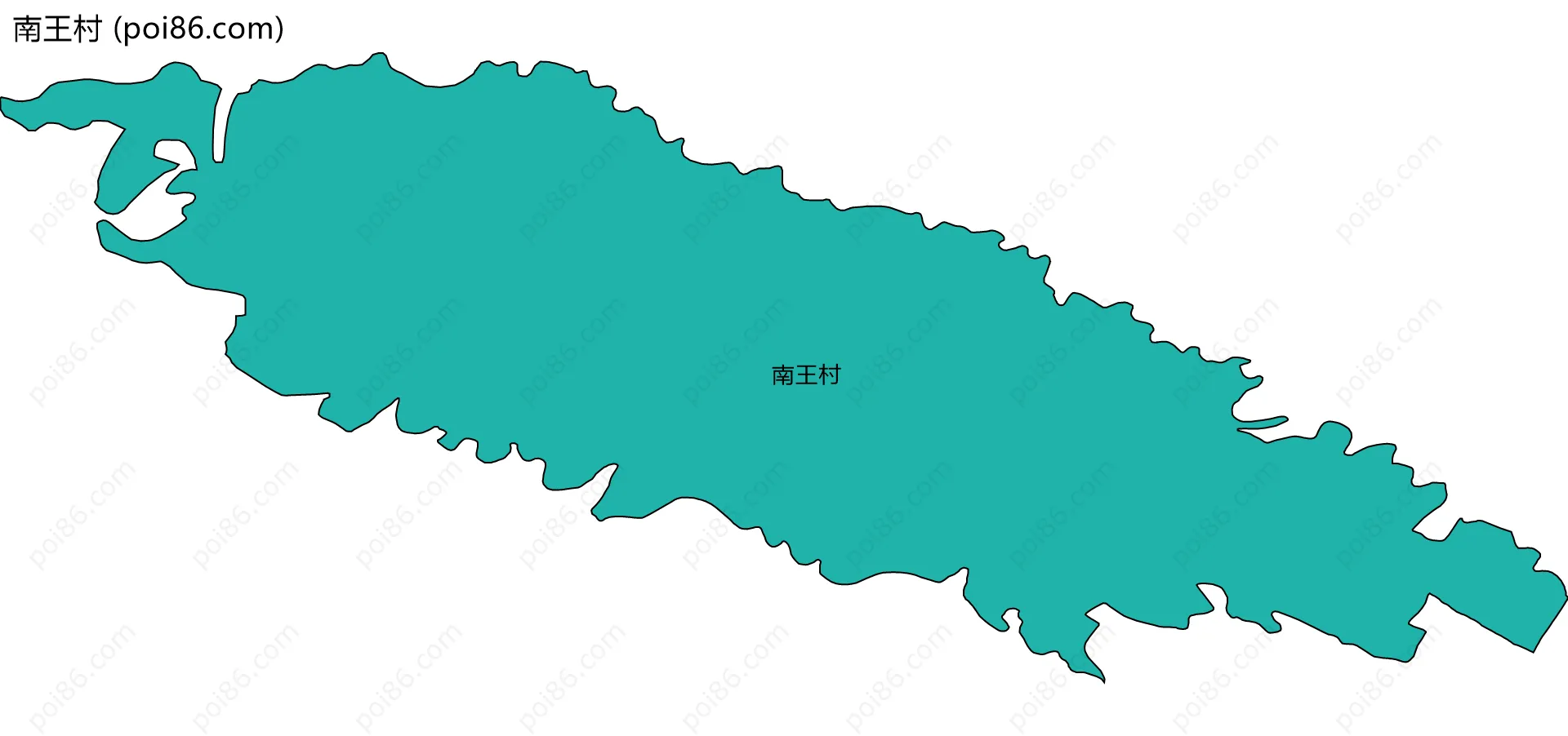 南王村边界地图