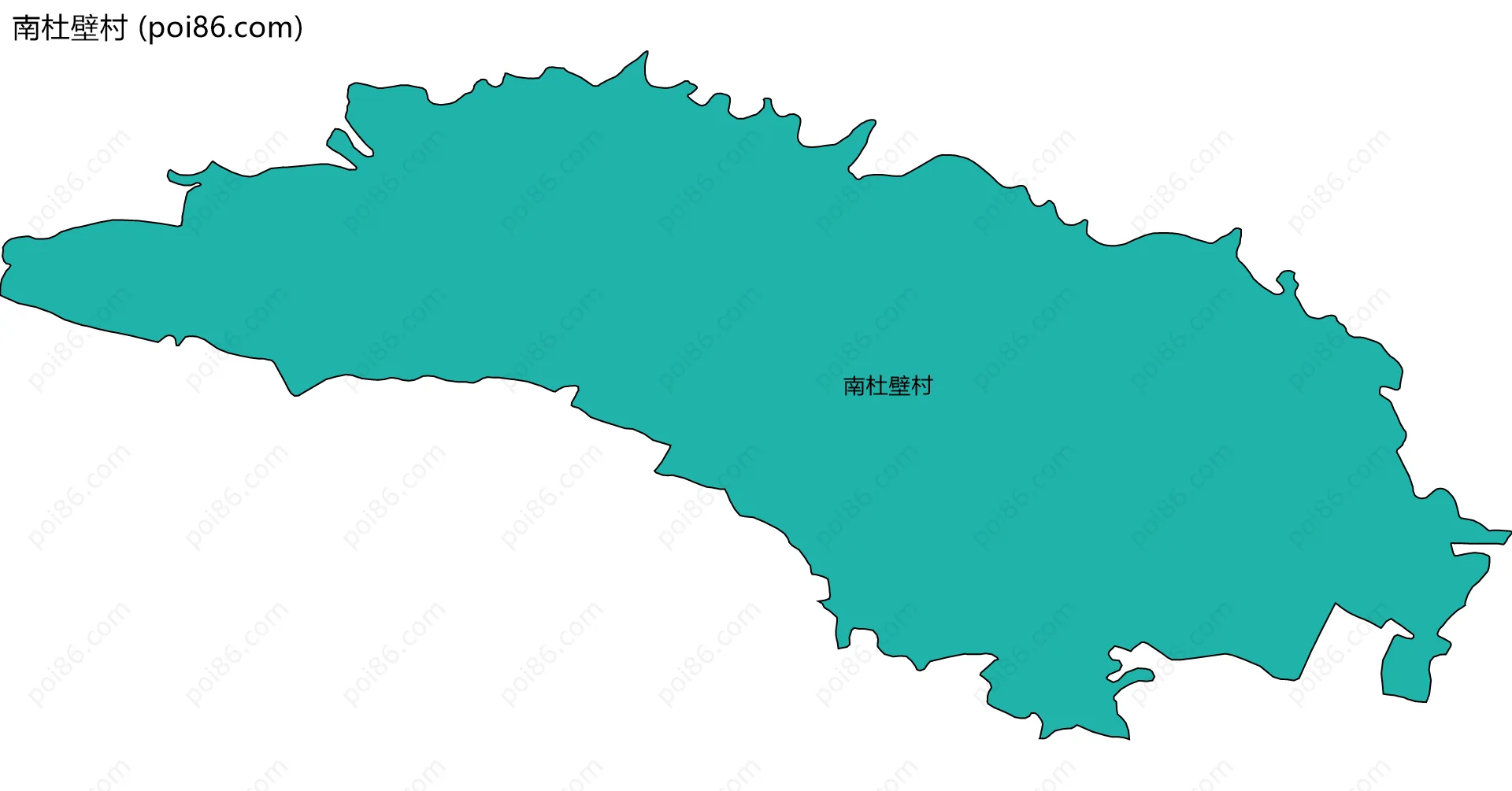 南杜壁村边界地图