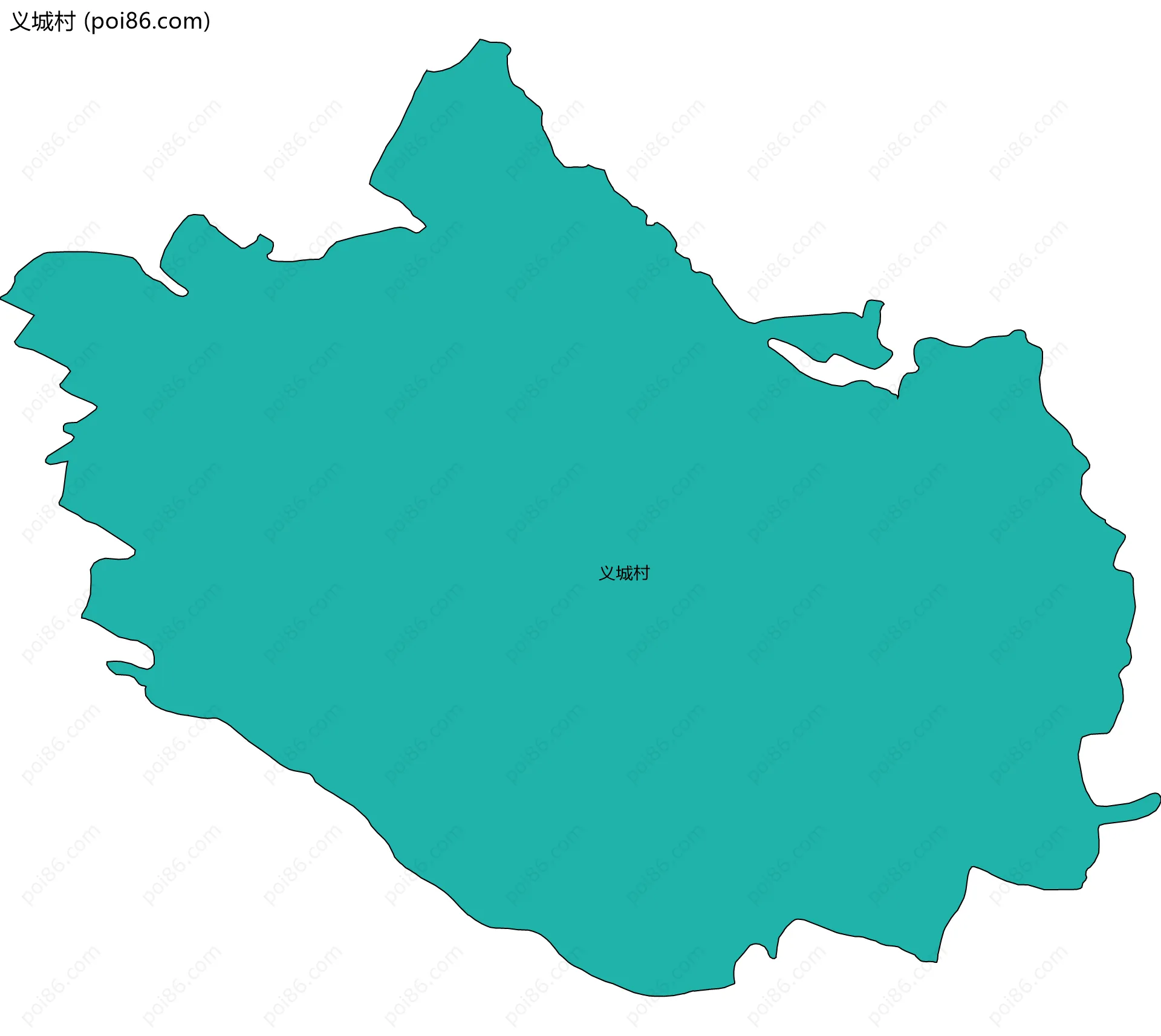义城村边界地图