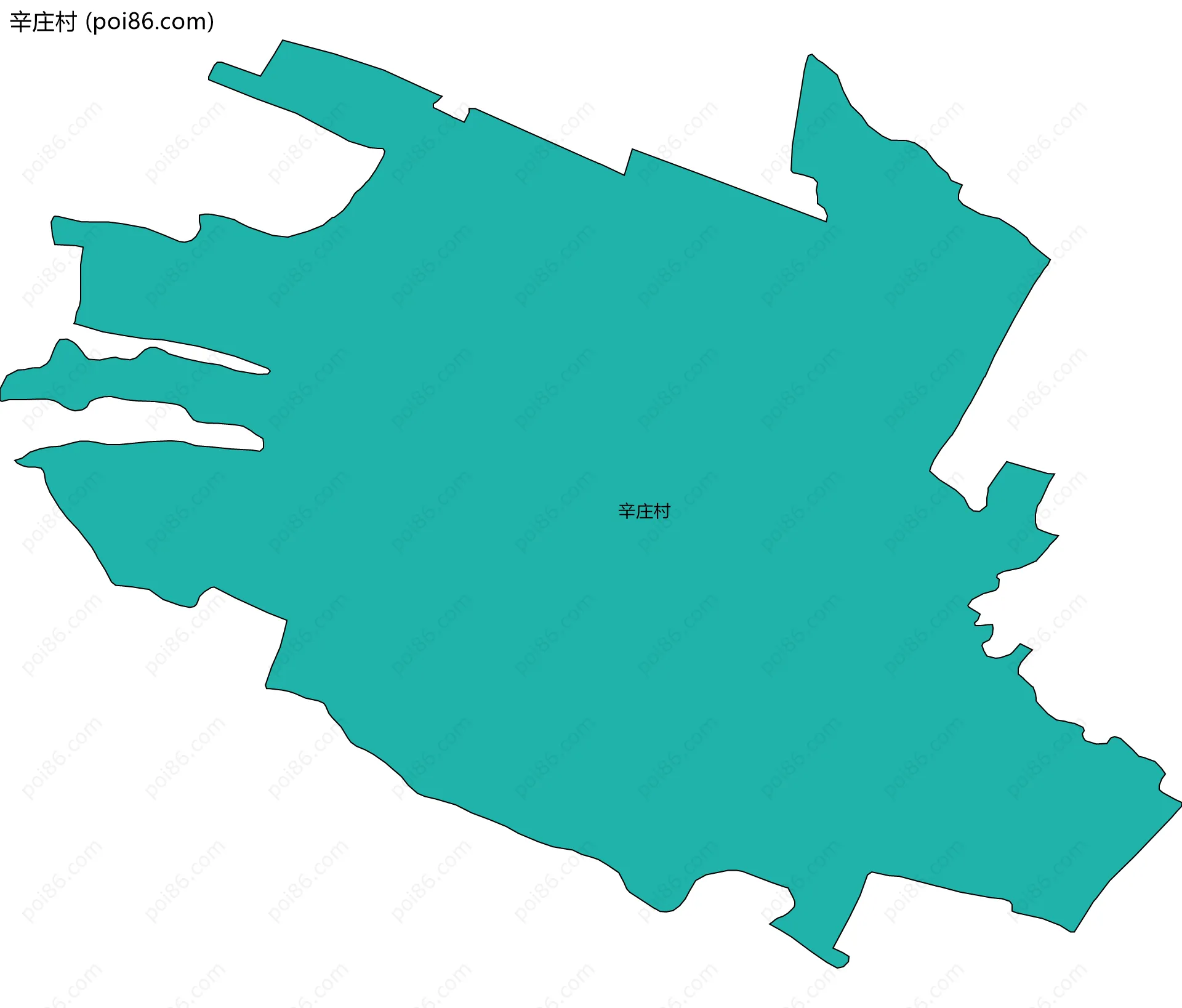 辛庄村边界地图