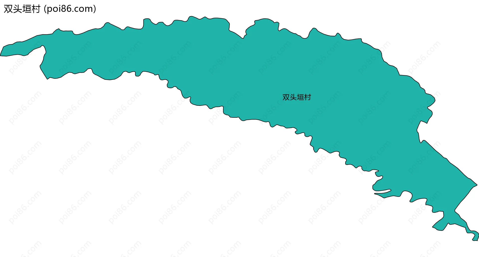 双头垣村边界地图