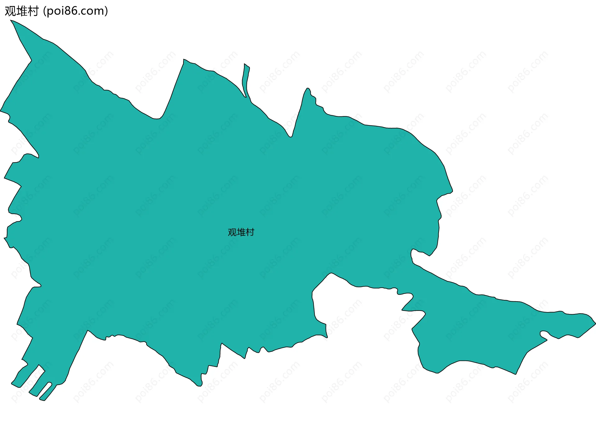 观堆村边界地图