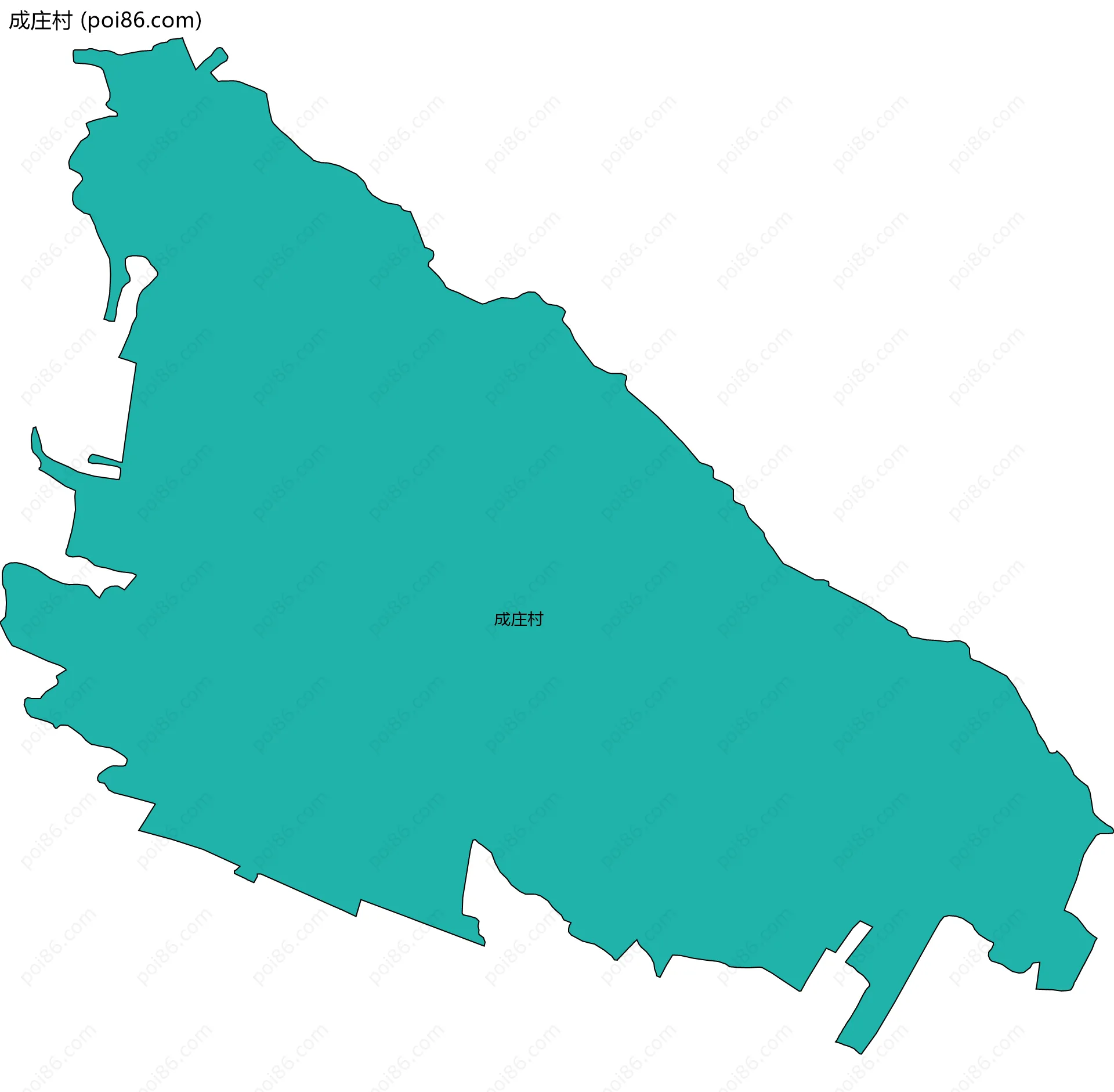 成庄村边界地图