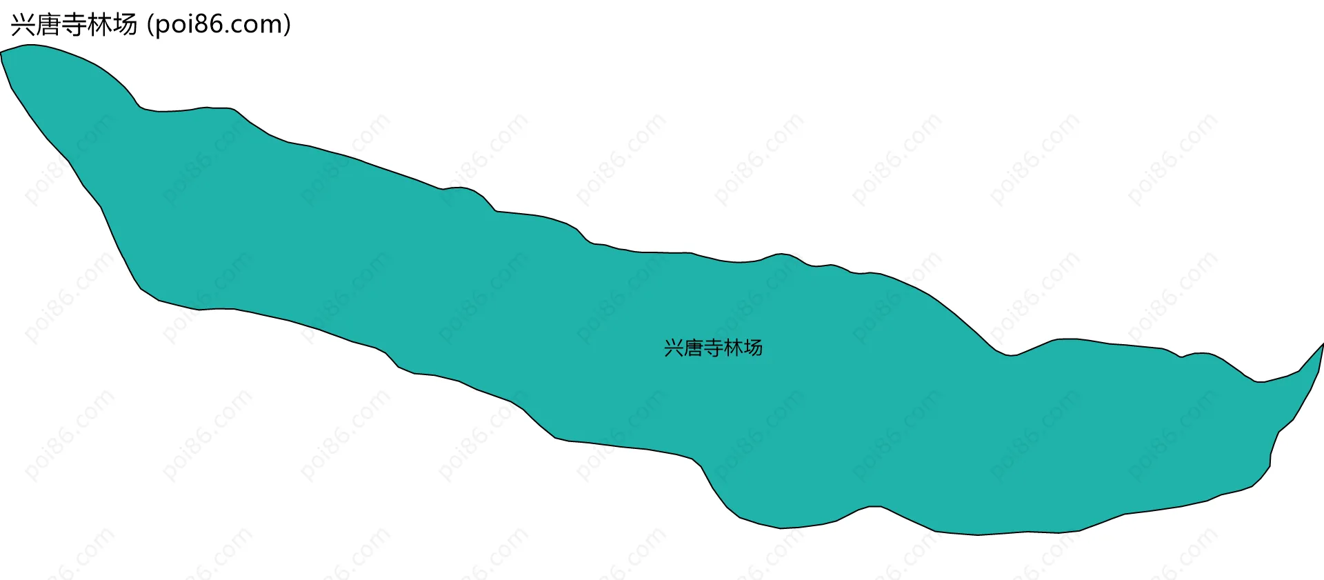 兴唐寺林场边界地图