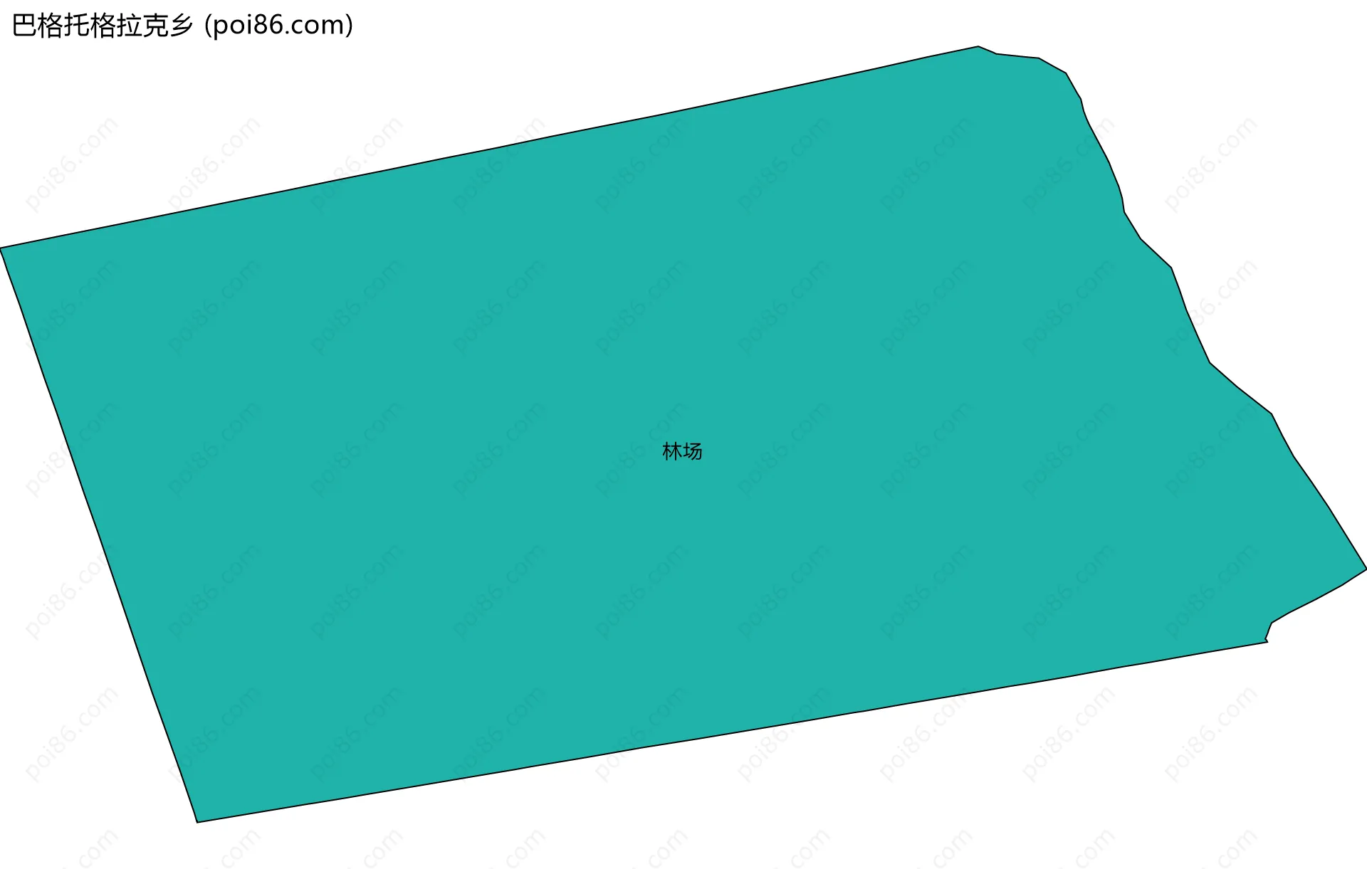 巴格托格拉克乡边界地图(五级行政区划)