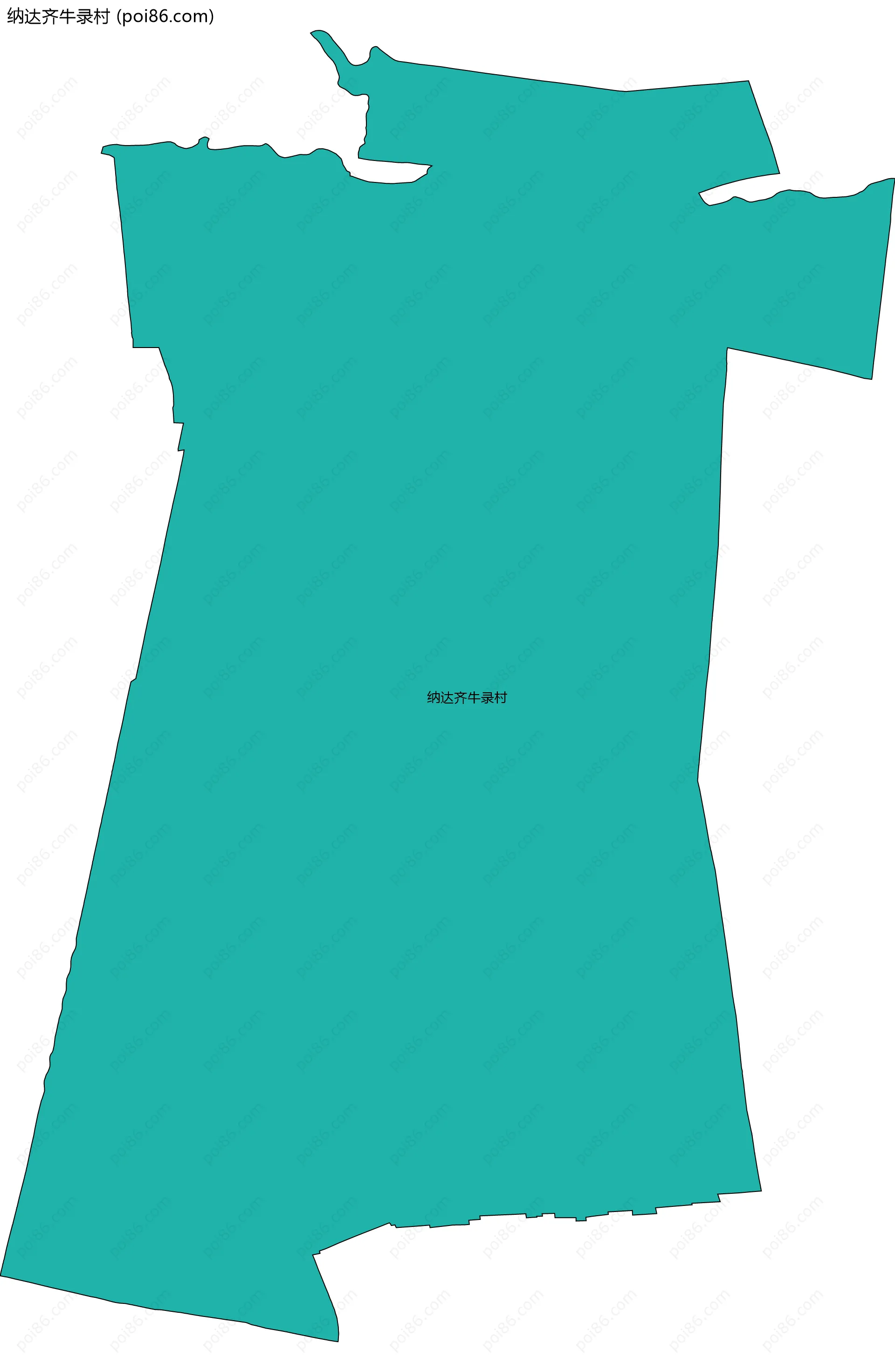 纳达齐牛录村边界地图