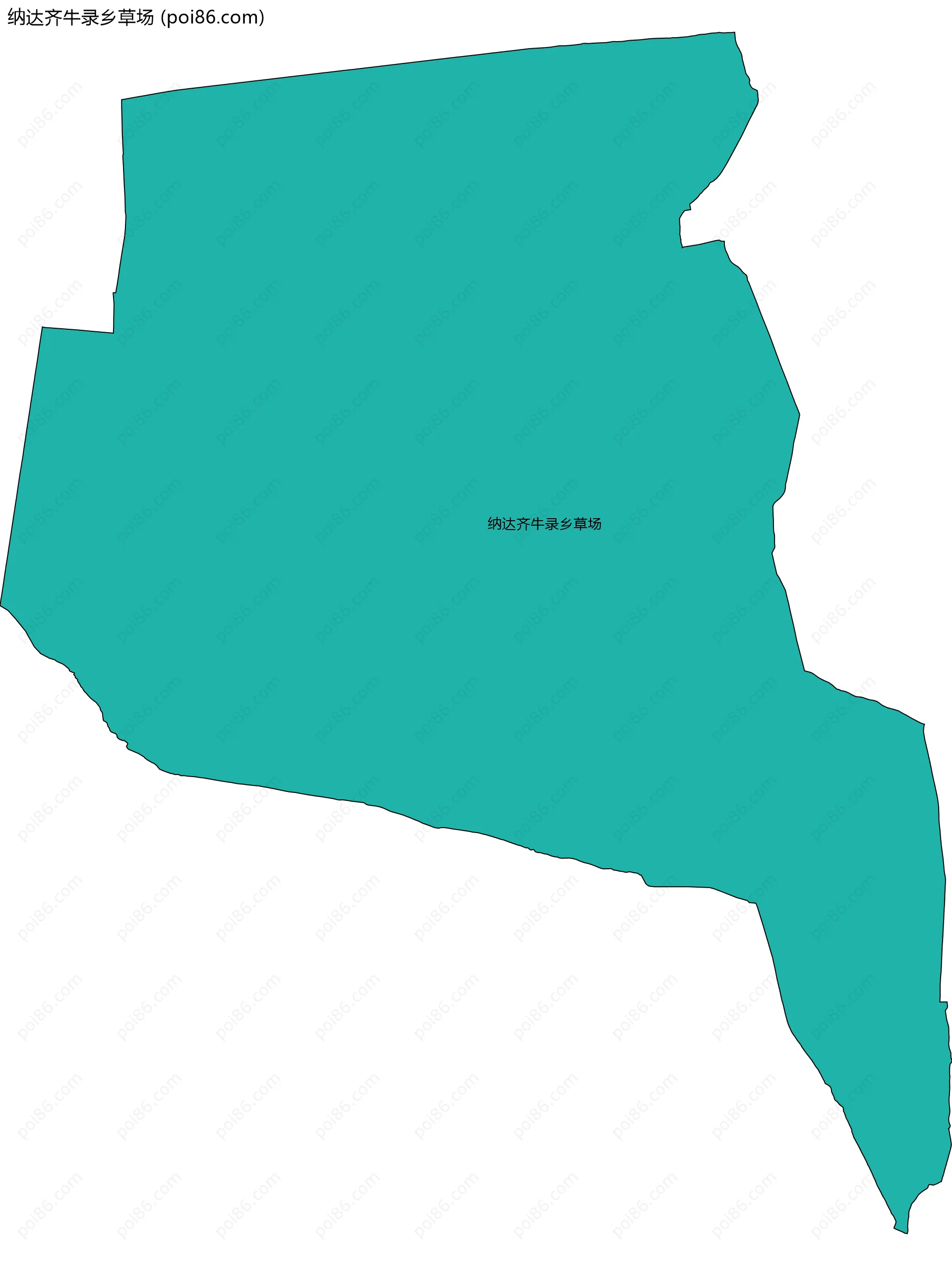 纳达齐牛录乡草场边界地图