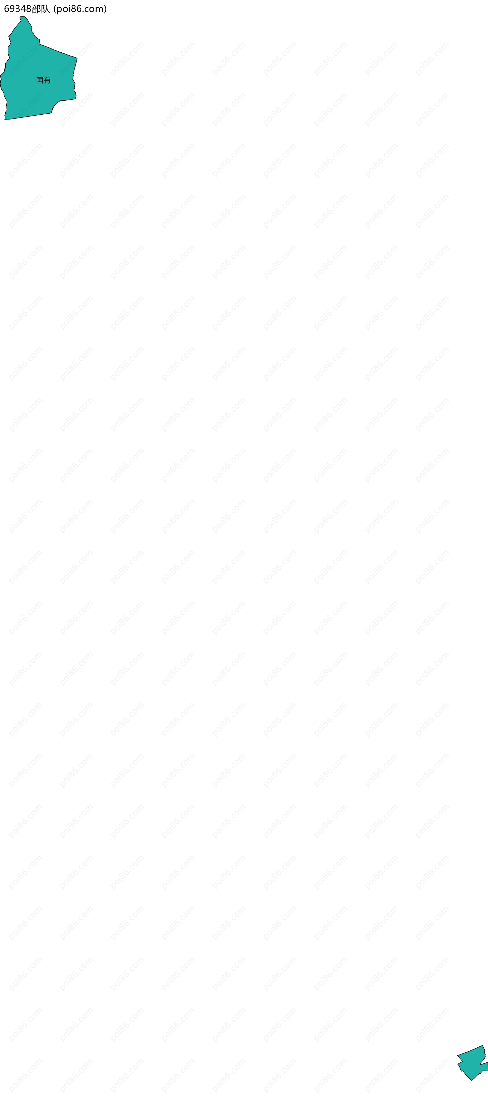69348部队边界地图(五级行政区划)