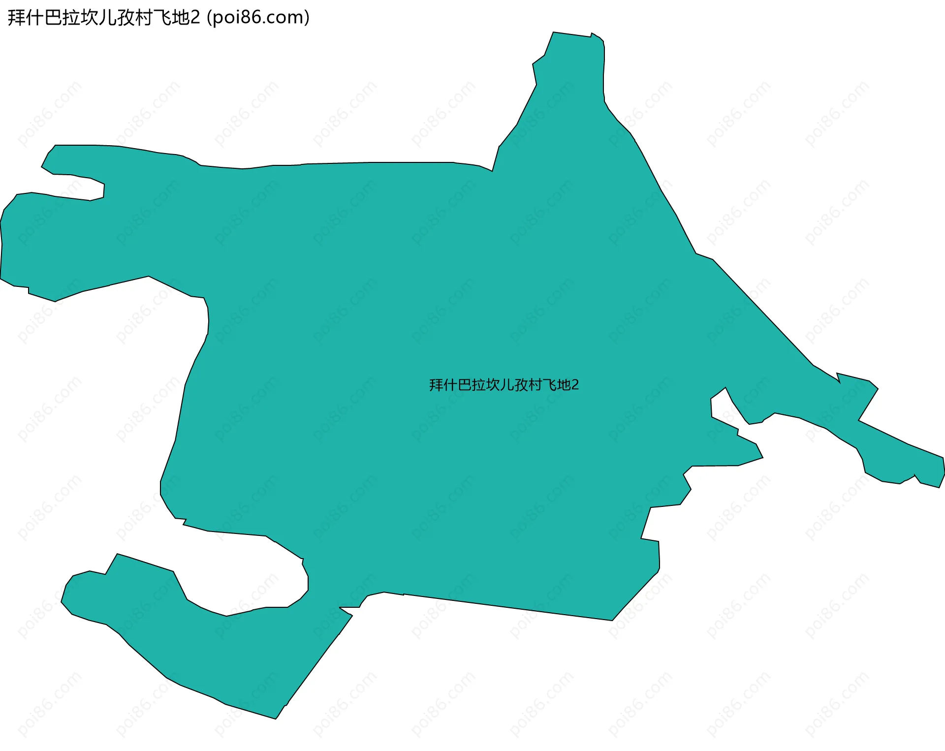拜什巴拉坎儿孜村飞地2边界地图