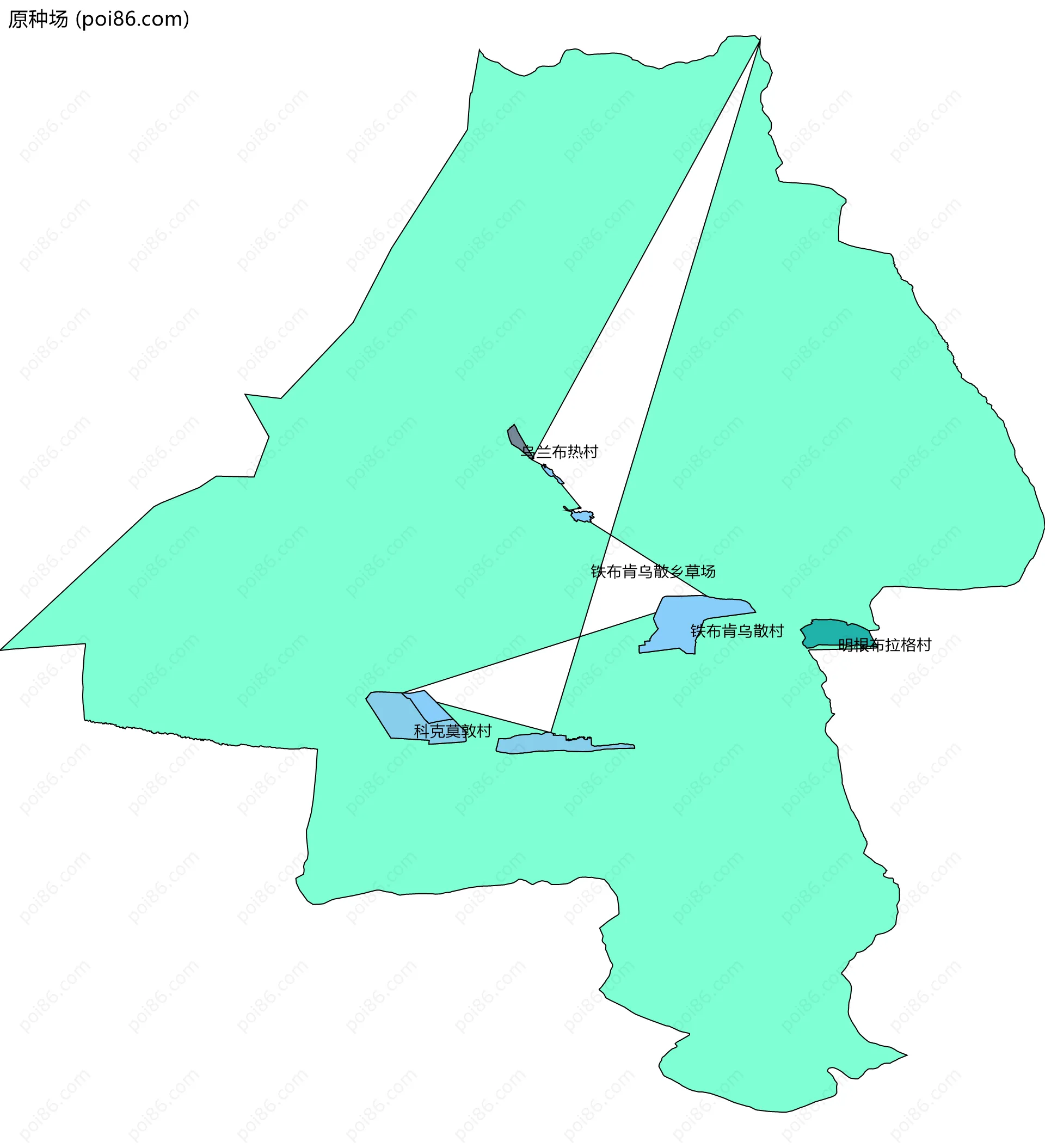 原种场边界地图(五级行政区划)