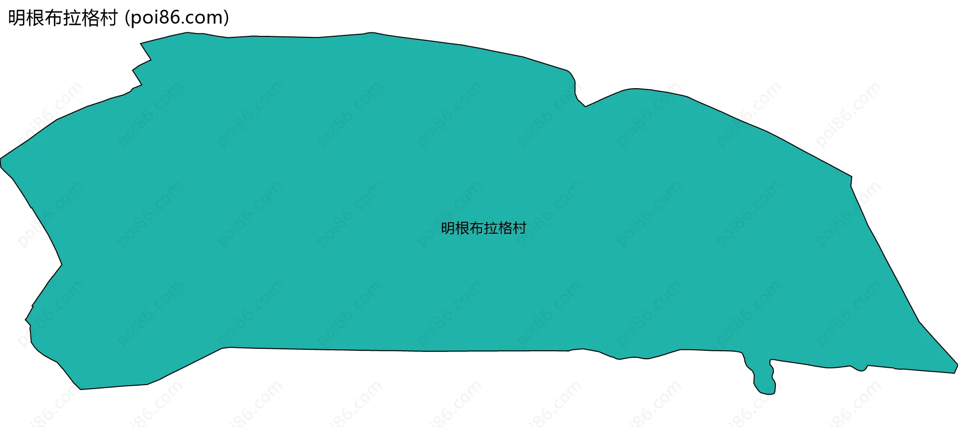 明根布拉格村边界地图