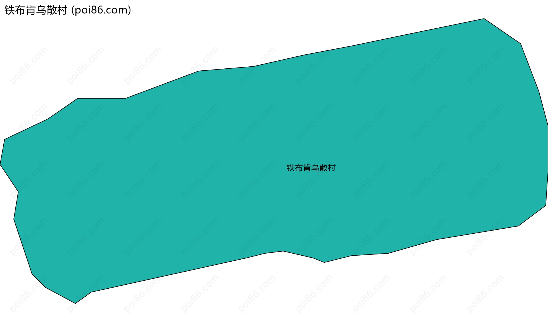 铁布肯乌散村边界地图