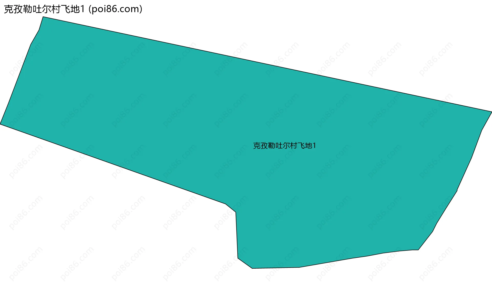 克孜勒吐尔村飞地1边界地图