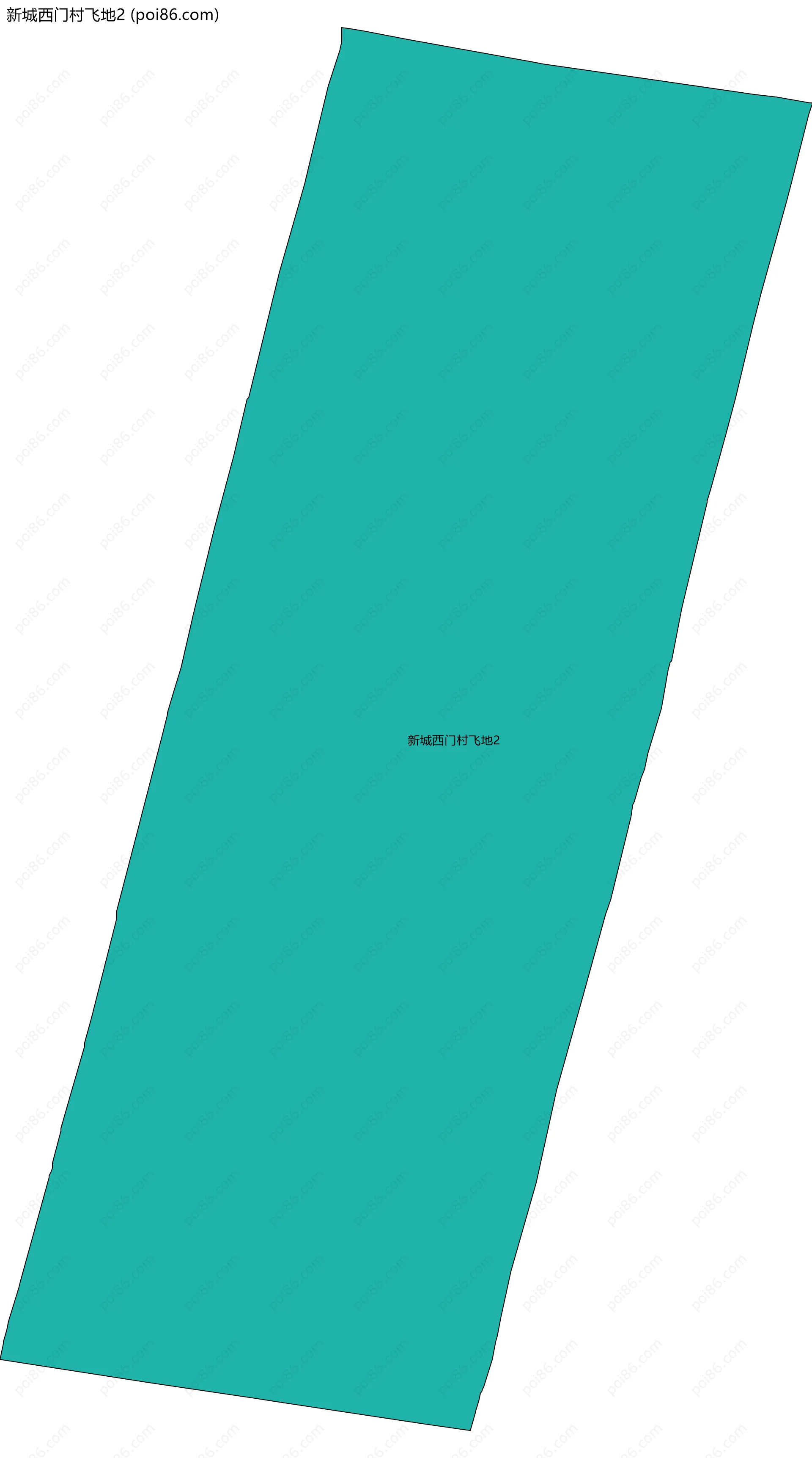 新城西门村飞地2边界地图