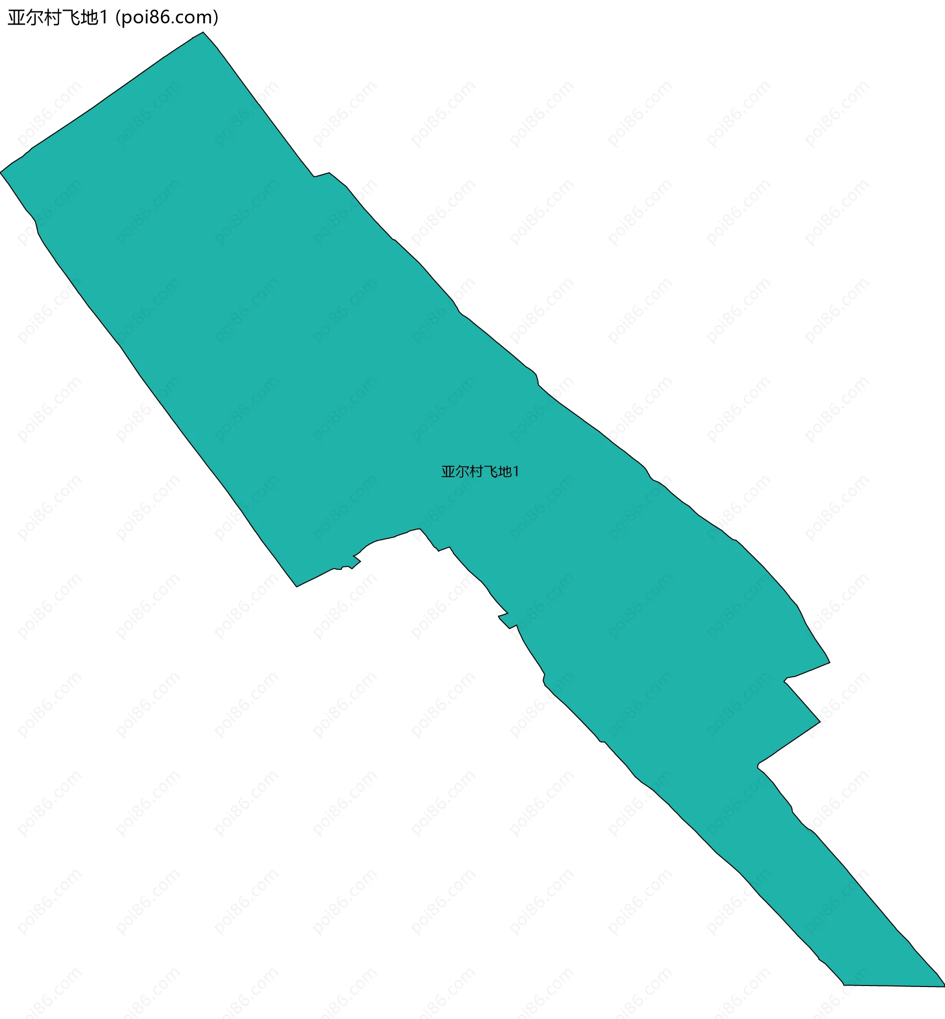 亚尔村飞地1边界地图