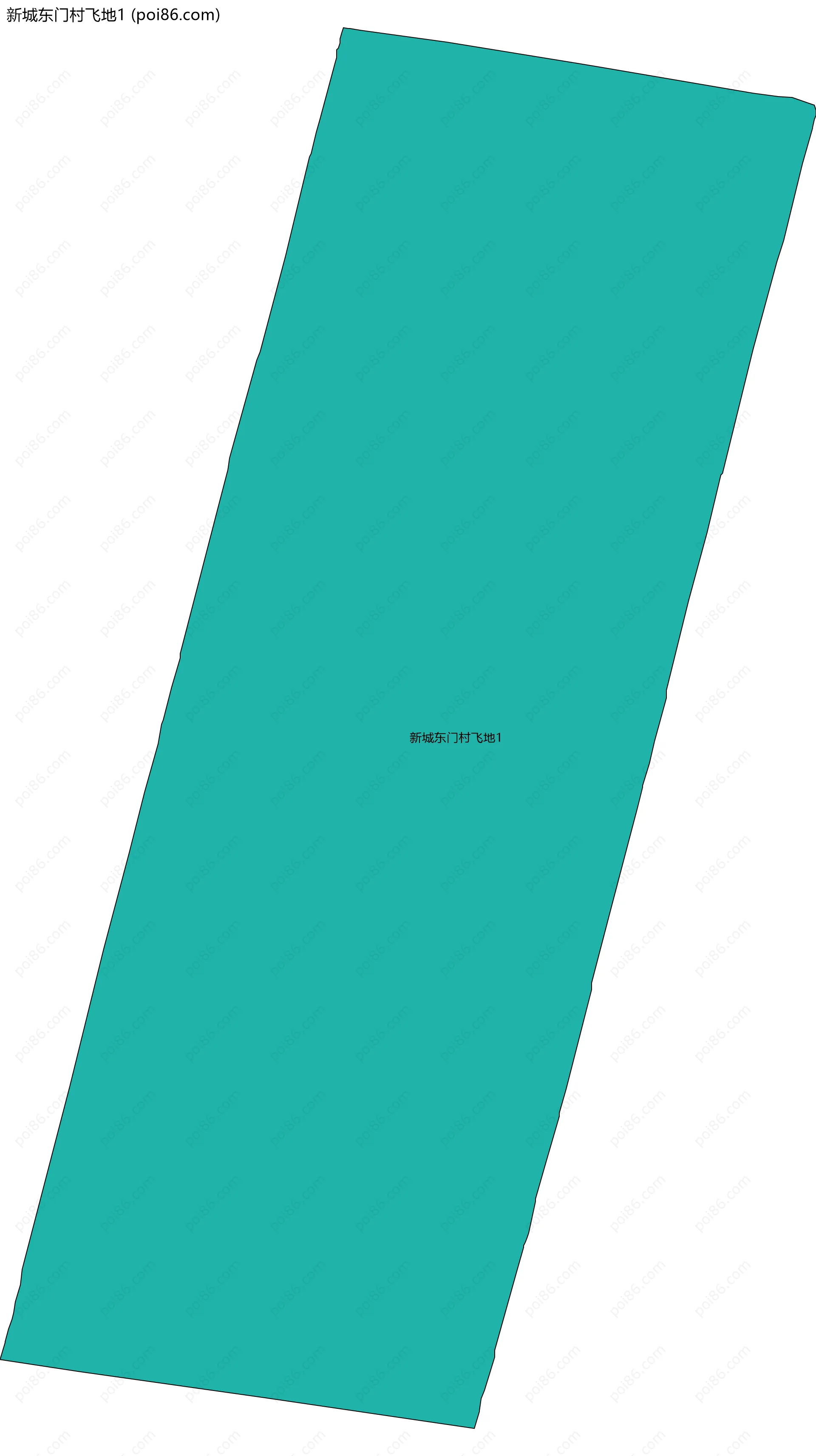 新城东门村飞地1边界地图