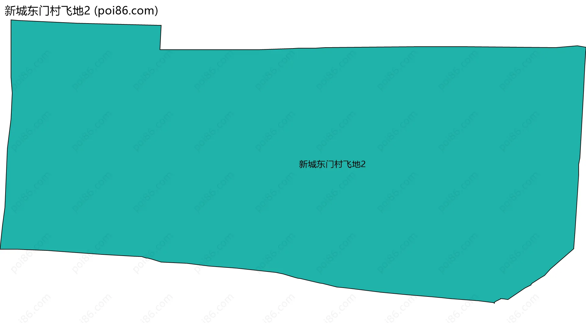 新城东门村飞地2边界地图