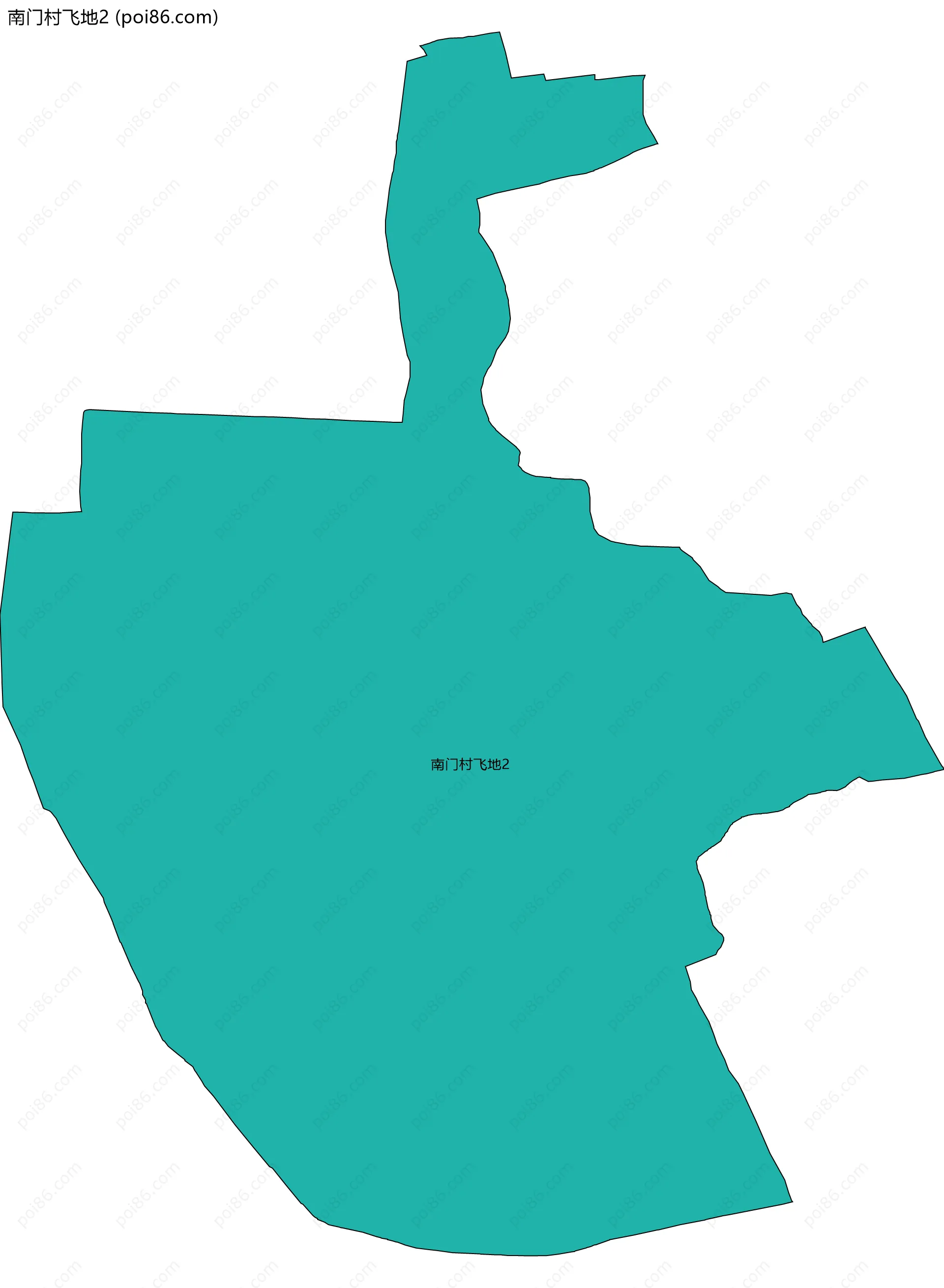 南门村飞地2边界地图