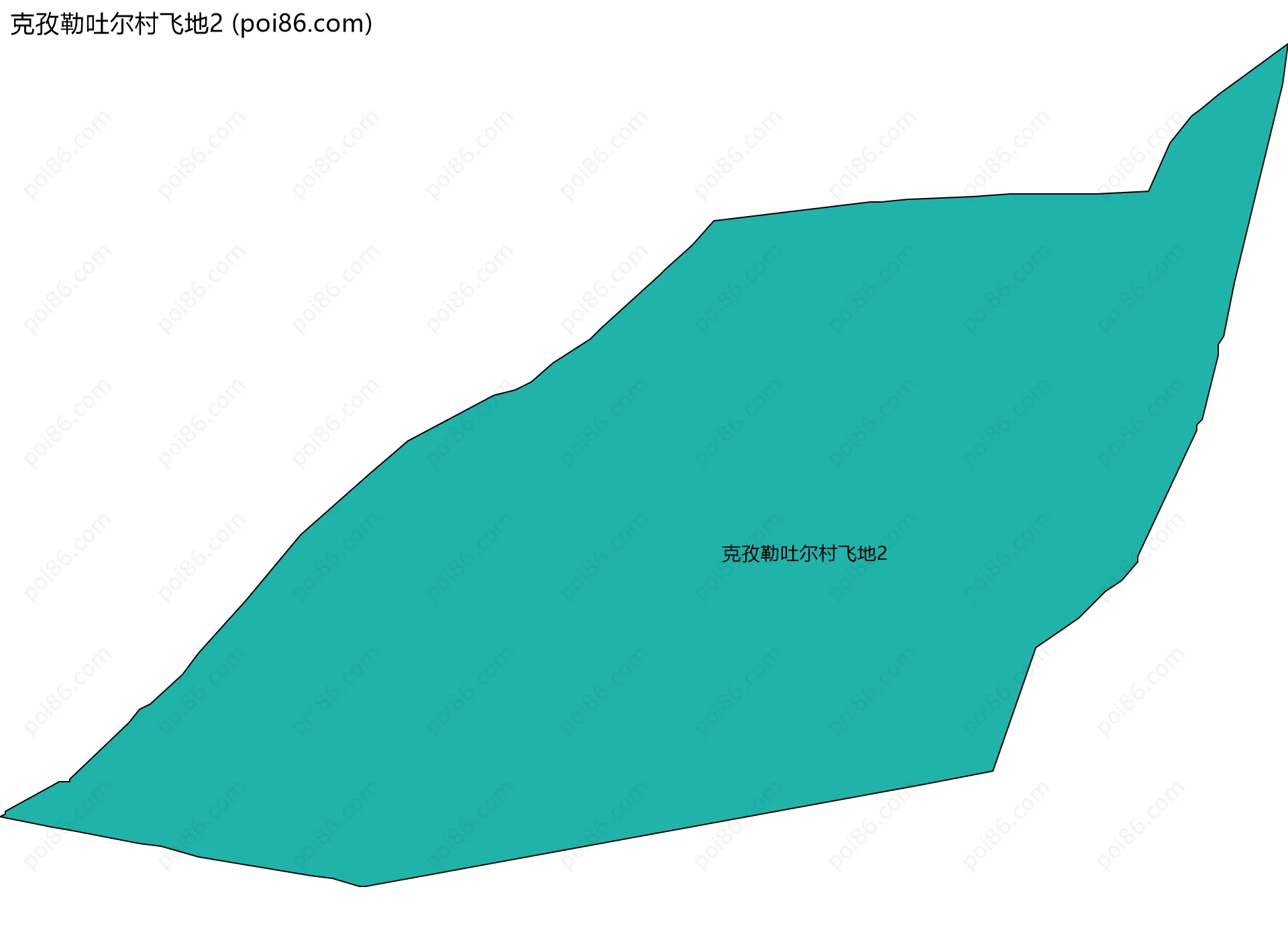 克孜勒吐尔村飞地2边界地图