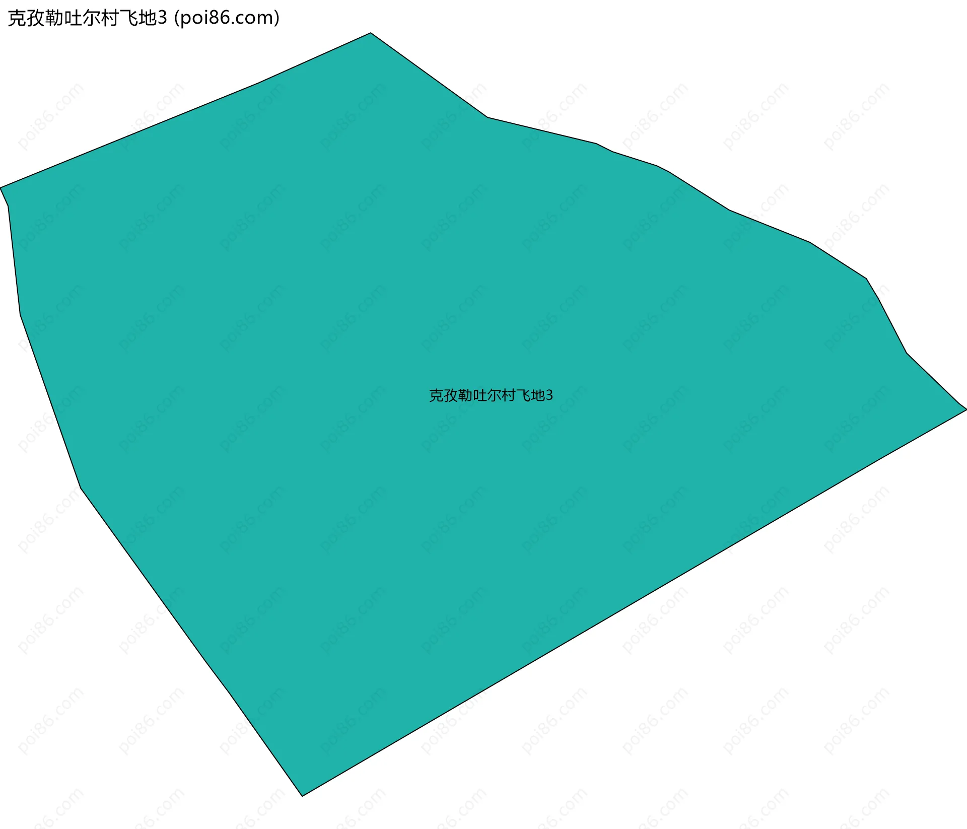 克孜勒吐尔村飞地3边界地图