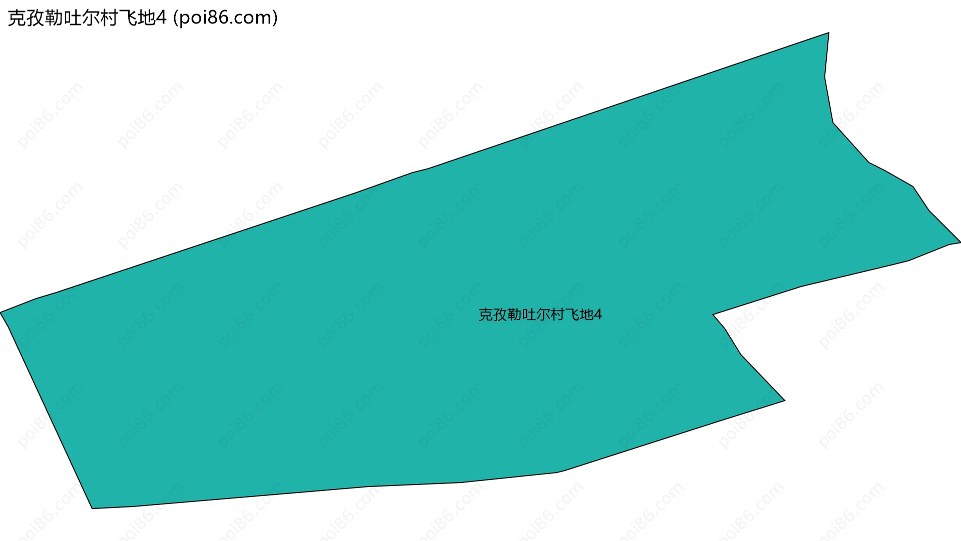 克孜勒吐尔村飞地4边界地图